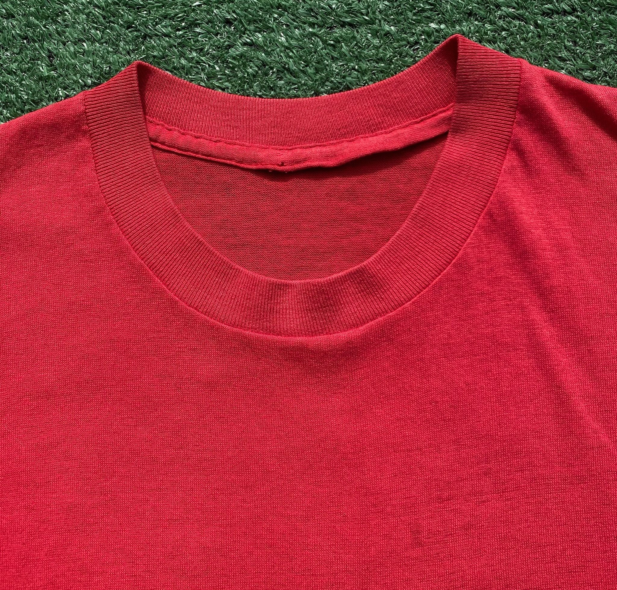 Vintage 70’s Red Paper Thin Single Stitch Pocket T-Shirt XS Size US XS / EU 42 / 0 - 2 Thumbnail