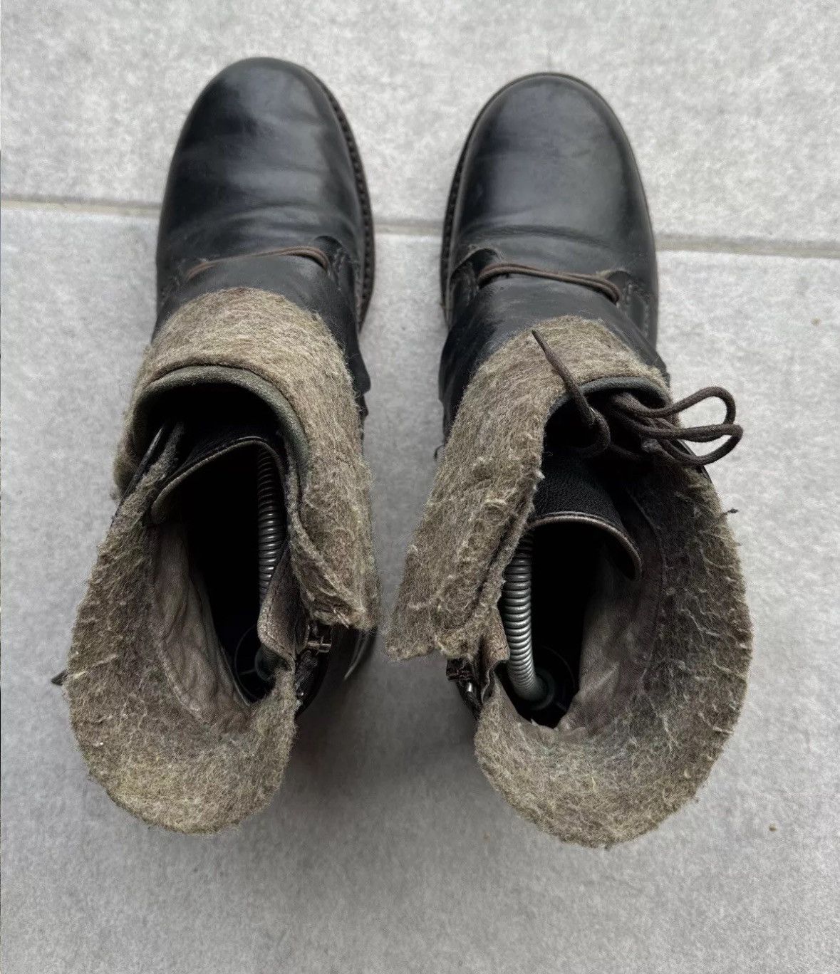 A.S.98 A.S.98 Airstep Womens Leather Wool Stripe Ankle Boots Gothic Size US 9 / IT 39 - 12 Thumbnail