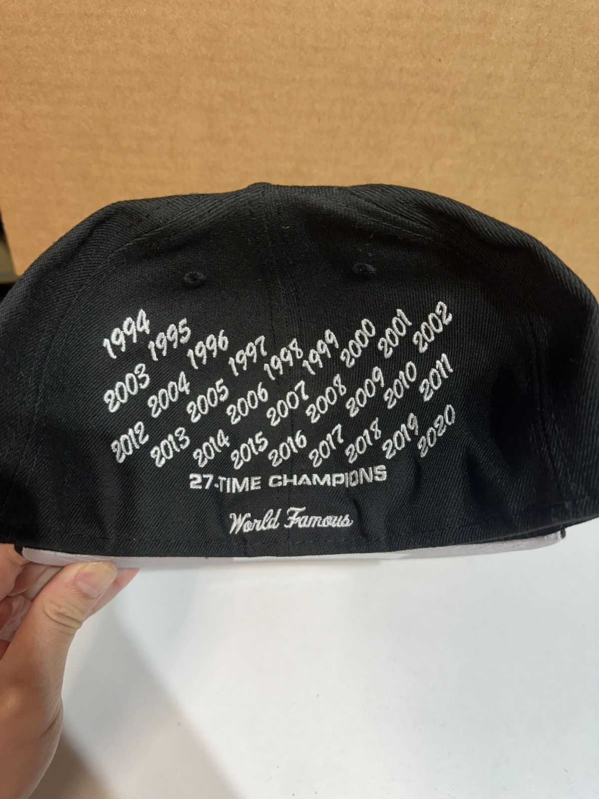 Supreme 7 5/8 Supreme Champions Box Logo New Era Fitted Hat SS21 Size ONE SIZE - 1 Thumbnail