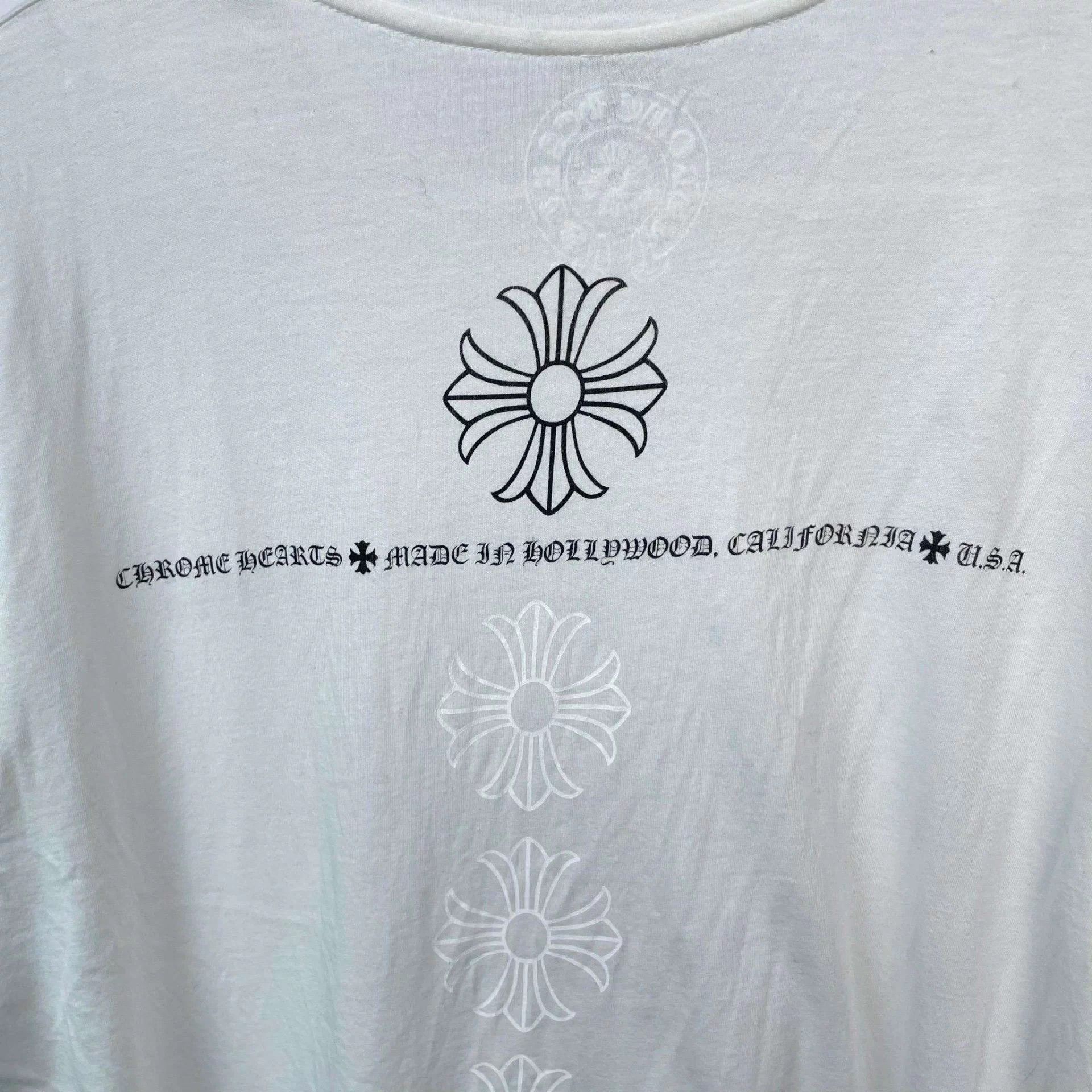 Chrome Hearts Chrome Hearts White Longsleeve Tee Size US L / EU 52-54 / 3 - 9 Thumbnail