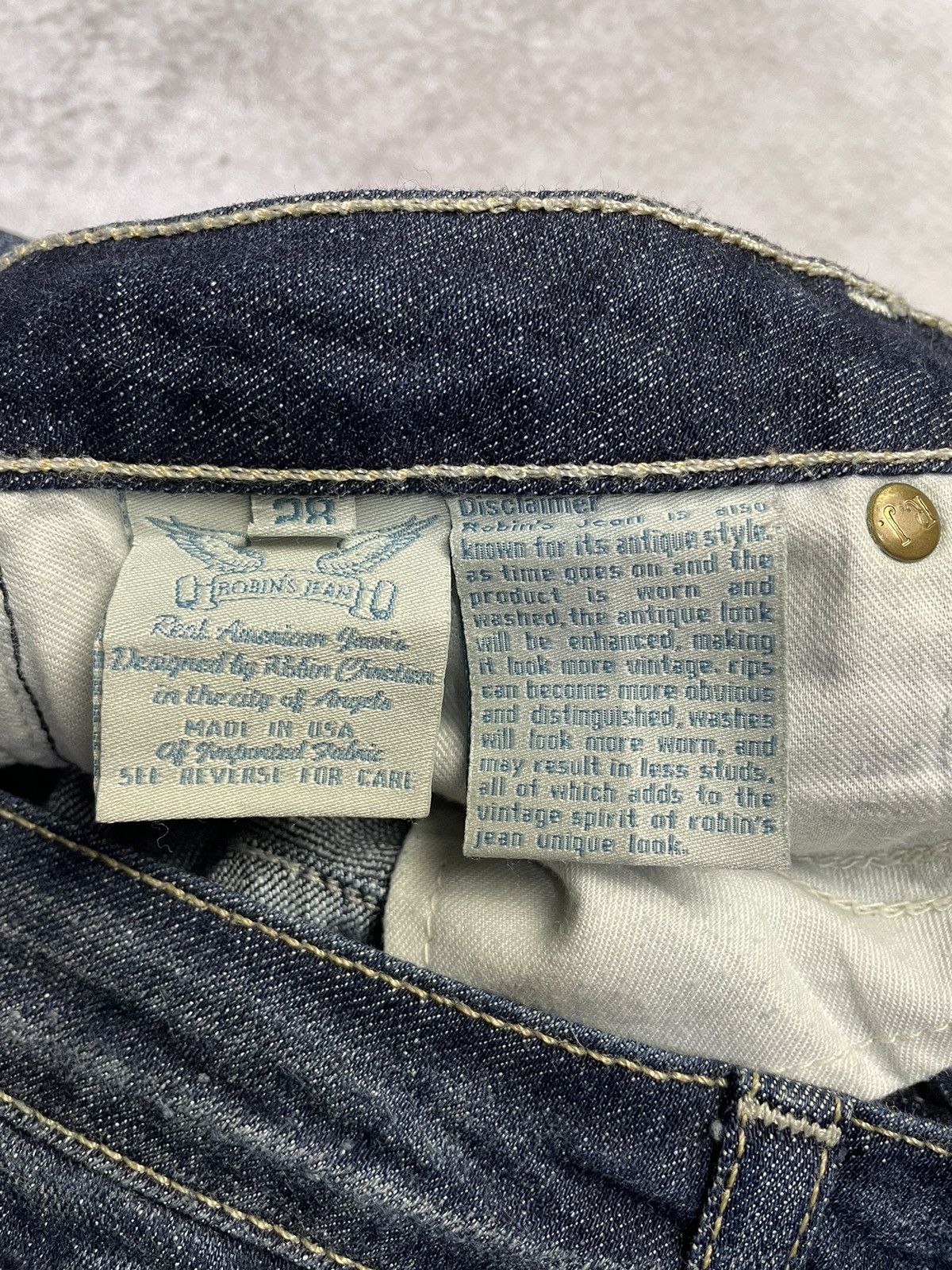 Robins Jeans Y2k Robin's Jean Low Rise Flare Boot Cut Denim Size 28" / US 6 / IT 42 - 14 Thumbnail
