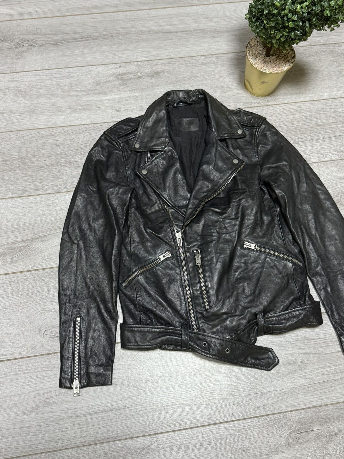 Allsaints Allsaints Kahawa biker leather zip jacket Size US S / EU 44-46 / 1 - 8 Thumbnail