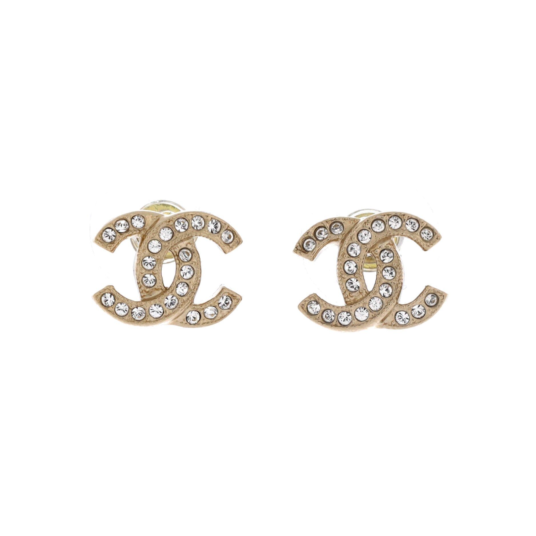 Chanel CC Stud Earrings Size ONE SIZE - 1 Thumbnail