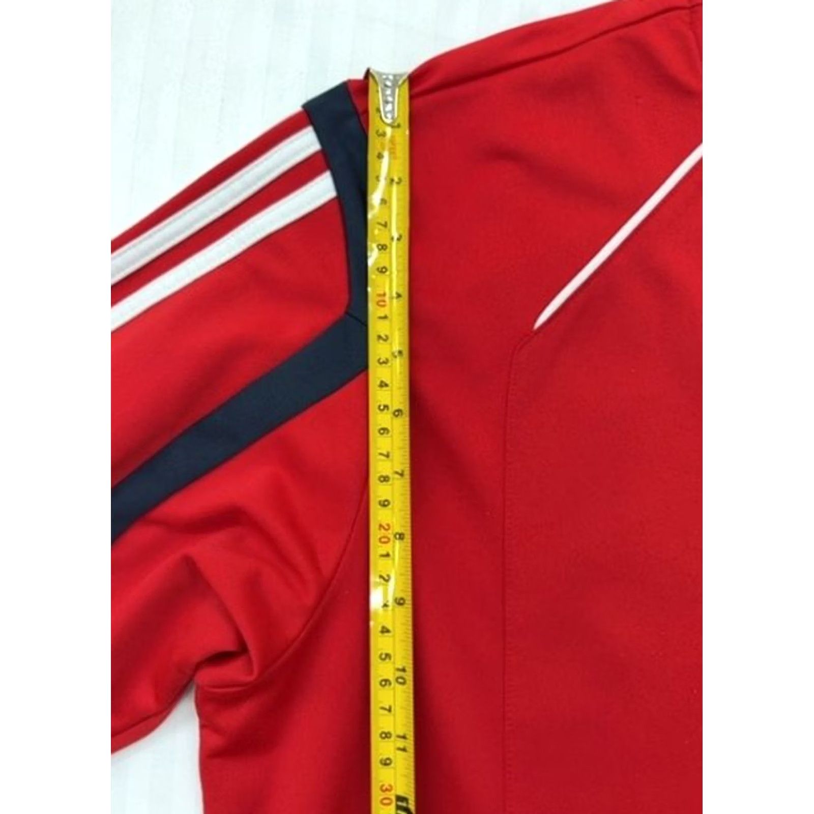 Adidas Adidas Men's Red Blocking Track Jacket 3-Stripes Full Zip L Size US L / EU 52-54 / 3 - 6 Thumbnail