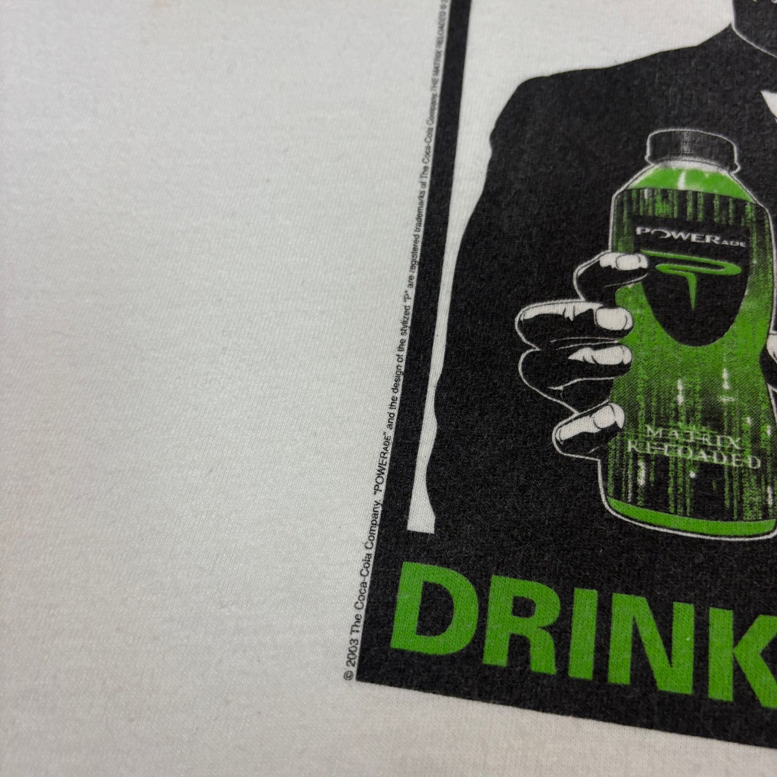 Hanes Vintage The Matrix Powerade Promo Drink More Shirt Men's XL Size US XL / EU 56 / 4 - 4 Thumbnail