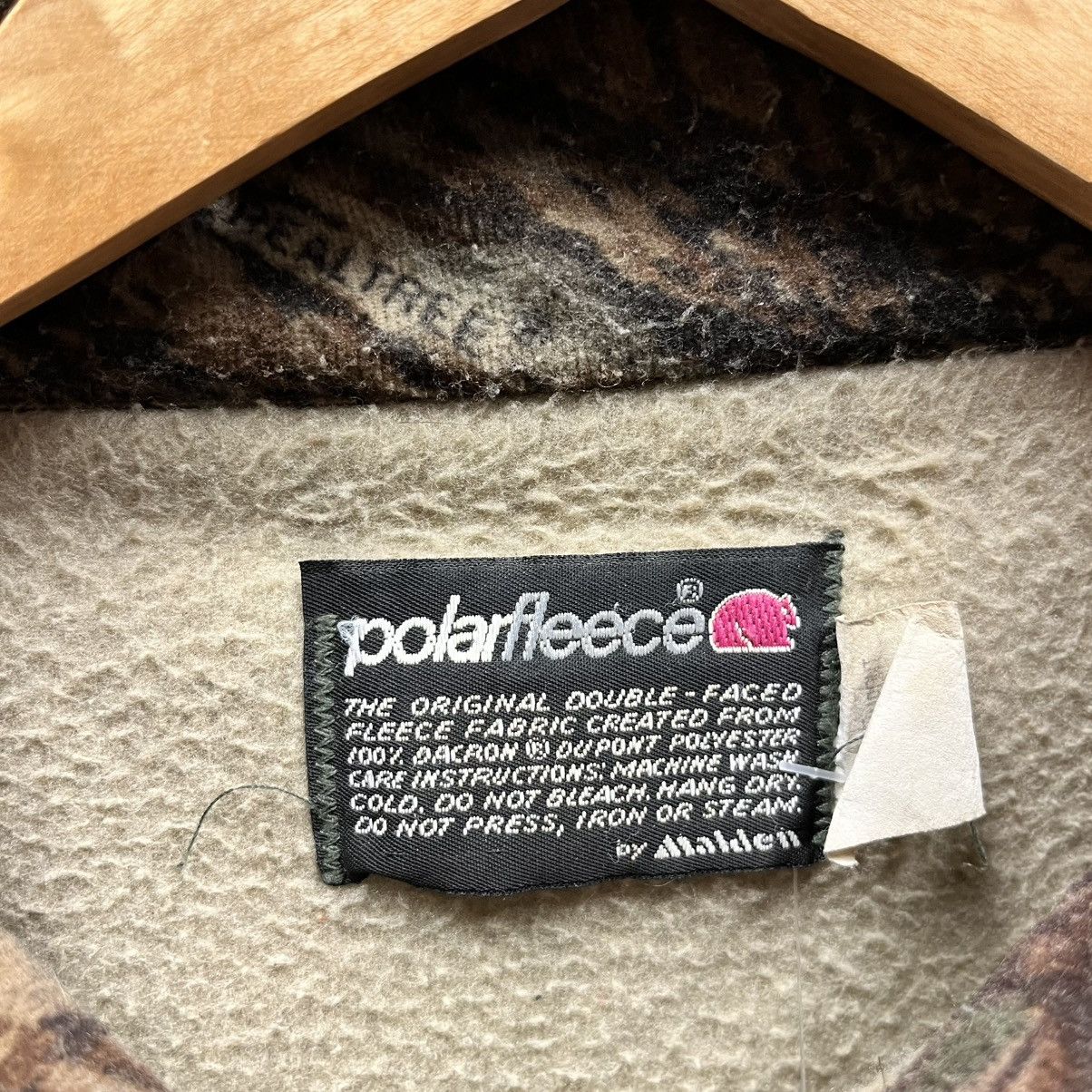 Vintage Polarfleece by Malden Camo Camouflage Vintage Bomber Jacket Size US L / EU 52-54 / 3 - 3 Thumbnail