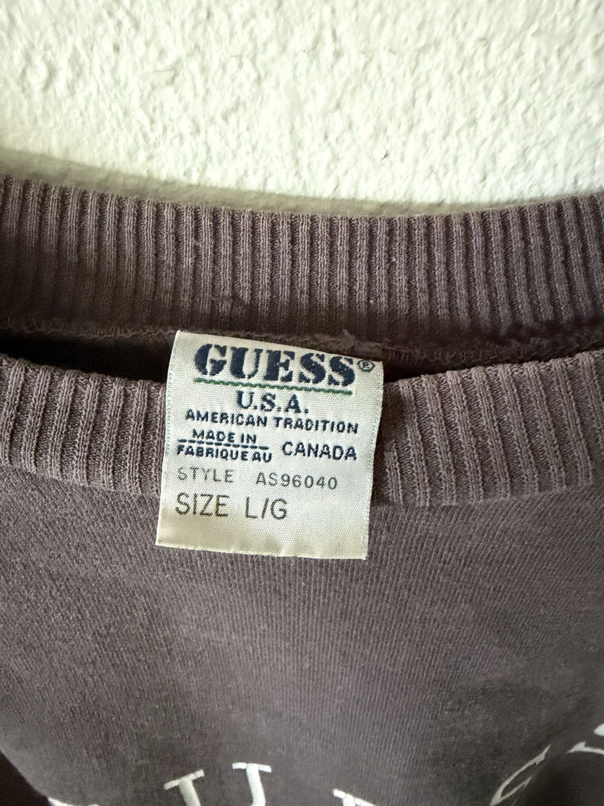 Guess 90s Y2K Vintage Black Guess Crewneck Size US L / EU 52-54 / 3 - 3 Thumbnail