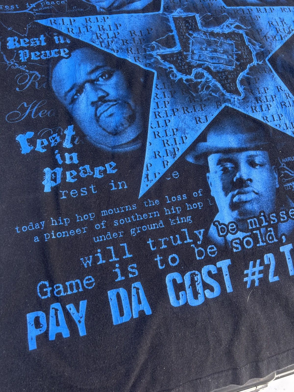 Vintage Vintage Texas Legend DJ Screw Fat Pat Pimp C Big Moe H.A.W.K Size US XXL / EU 58 / 5 - 6 Thumbnail
