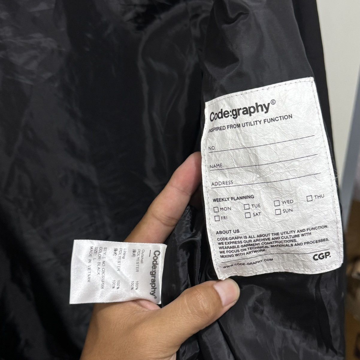 Japanese Brand Codegraphy Utility windbreaker jacket Size US L / EU 52-54 / 3 - 4 Thumbnail