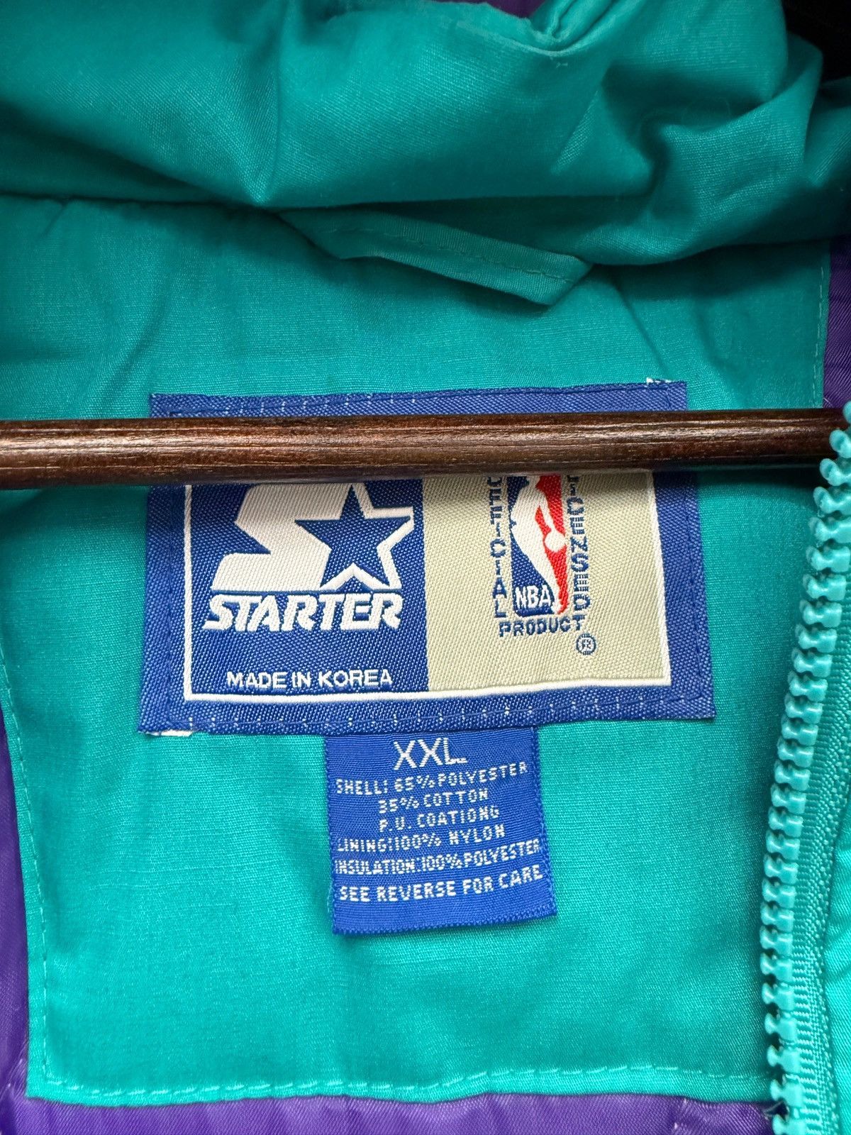Vintage Vintage Charlotte Hornets Big Shot Starter Jacket Size US XXL / EU 58 / 5 - 3 Thumbnail