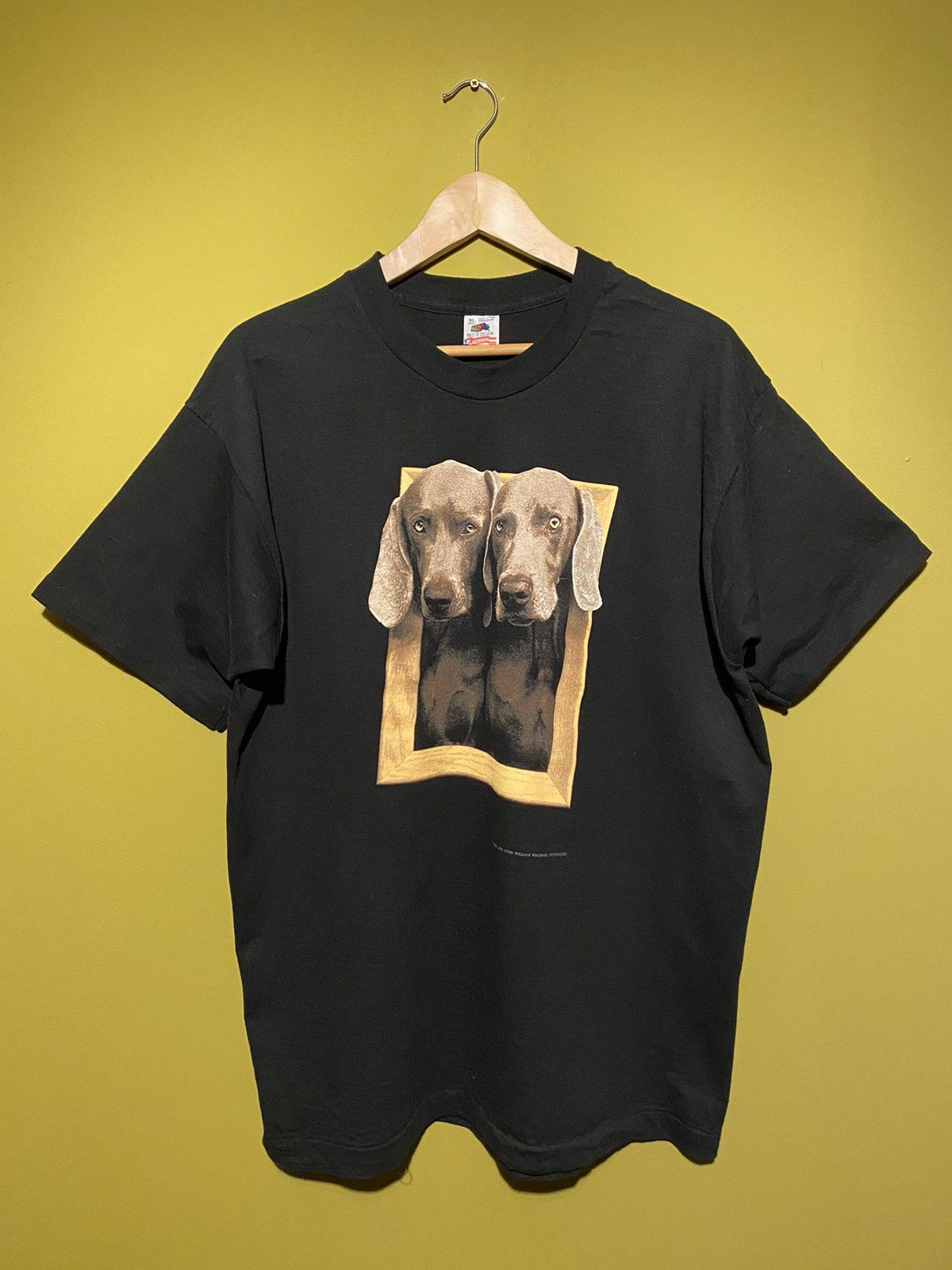 S*R様 【XL】 90s William Wegman ヴィンテージ Tシャツ 90s William Wegman Tシャツ XLサイズ ブラック