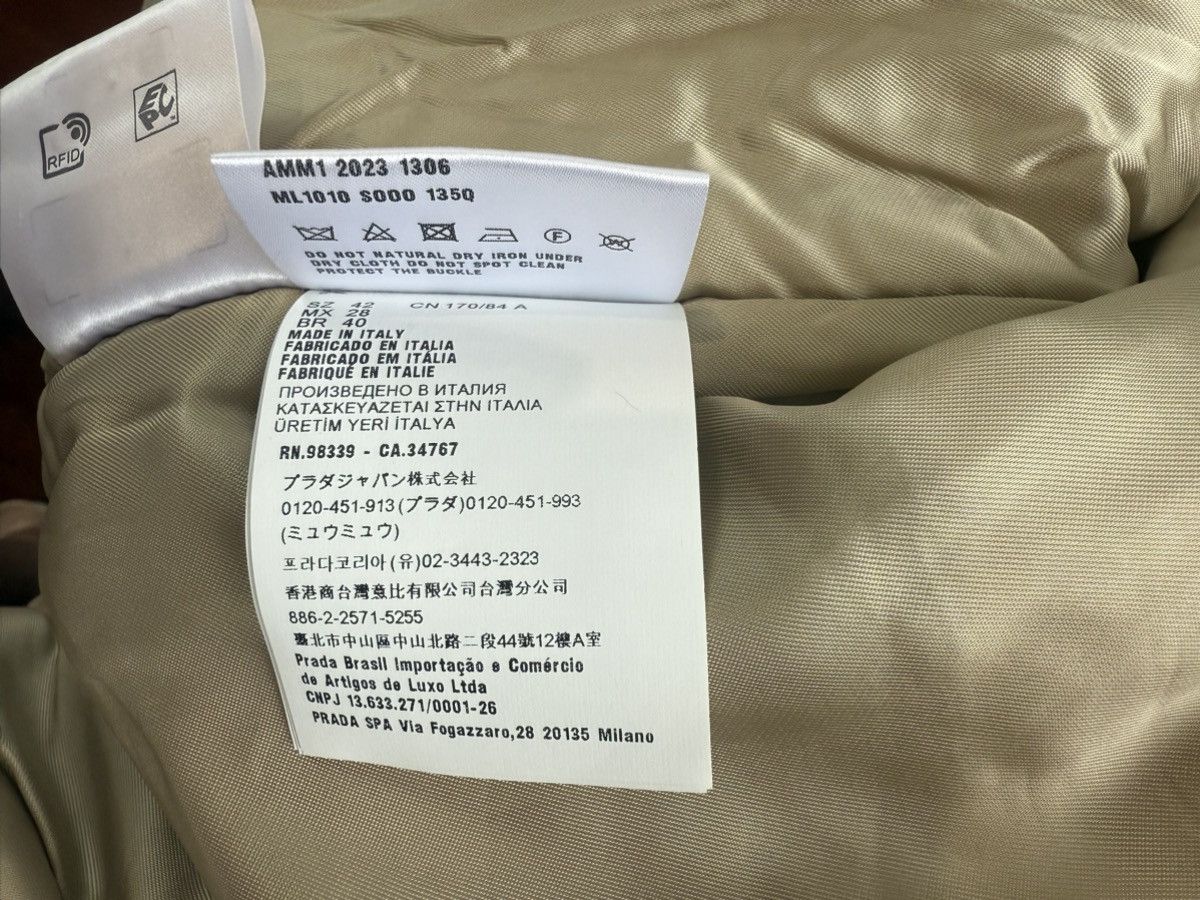 Miu Miu Miu Miu Natural Garment-dyed Gabardine Blouson Jacket Size US XS / EU 42 / 0 - 6 Thumbnail