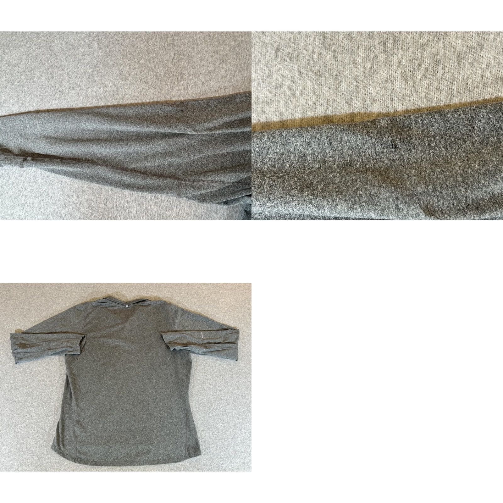Nike Nike Dri-FIT Shirt Mens Large Zip Pullover Running 1/4 Quarter Mock Neck Gray Light Stretch Athletic Size US L / EU 52-54 / 3 - 9 Thumbnail