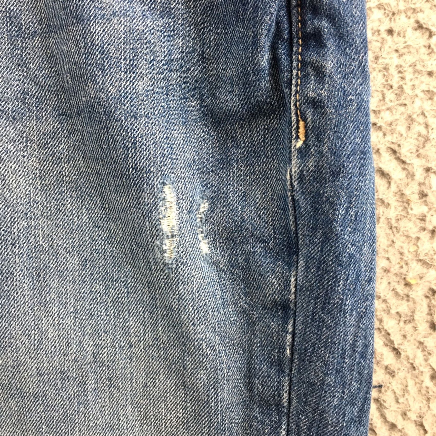 Calvin Klein Calvin Klein Jeans Womens 29 Boyfriend Blue Denim Mid Rise Distressed Cotton Jeans Size 29" - 5 Thumbnail