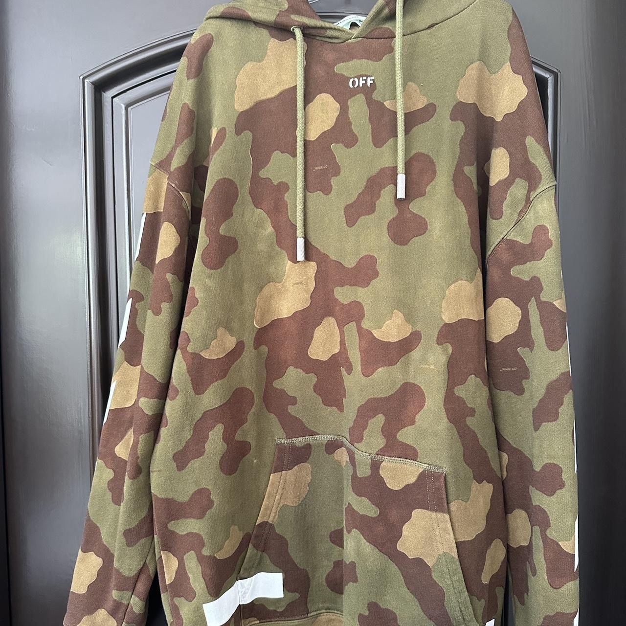 Camo Off White arrow hoodie