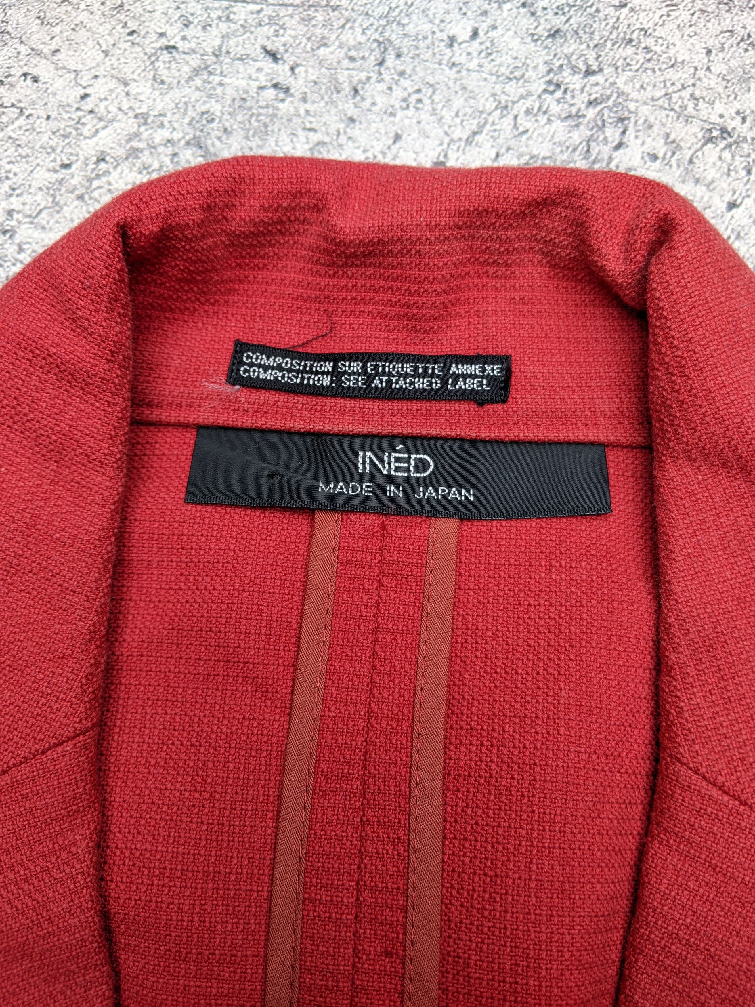 Yohji Yamamoto Vintage INED by Yohji Yamamoto Women's Red Blazer Size M / US 6-8 / IT 42-44 - 6 Thumbnail