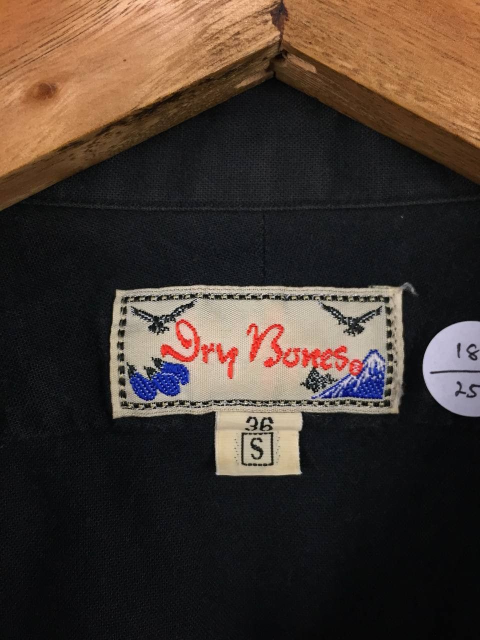 Dry Bones Vtg Dry Bones Japan Rockabilly Style Open Collar Shirt Size US S / EU 44-46 / 1 - 8 Thumbnail