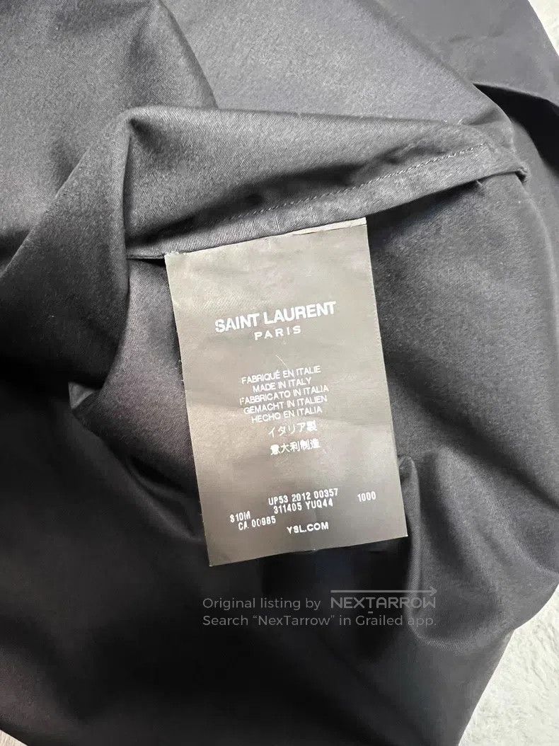 Saint Laurent Paris Saint Laurent Paris size 41 Poster Style Stand Collar Blac Size US L / EU 52-54 / 3 - 5 Thumbnail