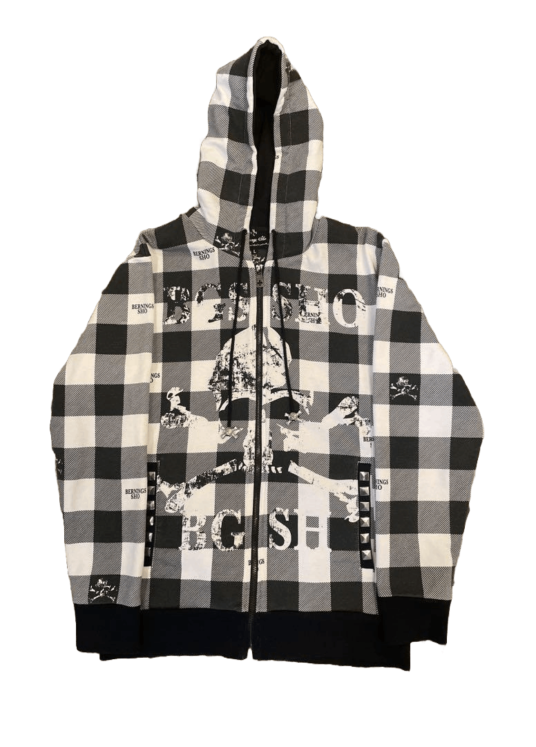 image of If Six Was Nine Berning Sho Seditionaries Punk Bondage Lgb Tie Dye Jacket in Black (Size Large)