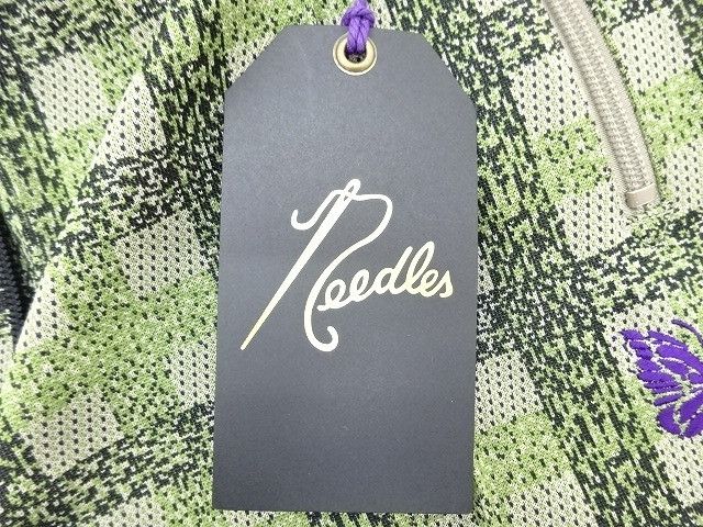 Needles Sweat Pants Checkered Polyester Logo Green Size US 28 / EU 44 - 3 Thumbnail