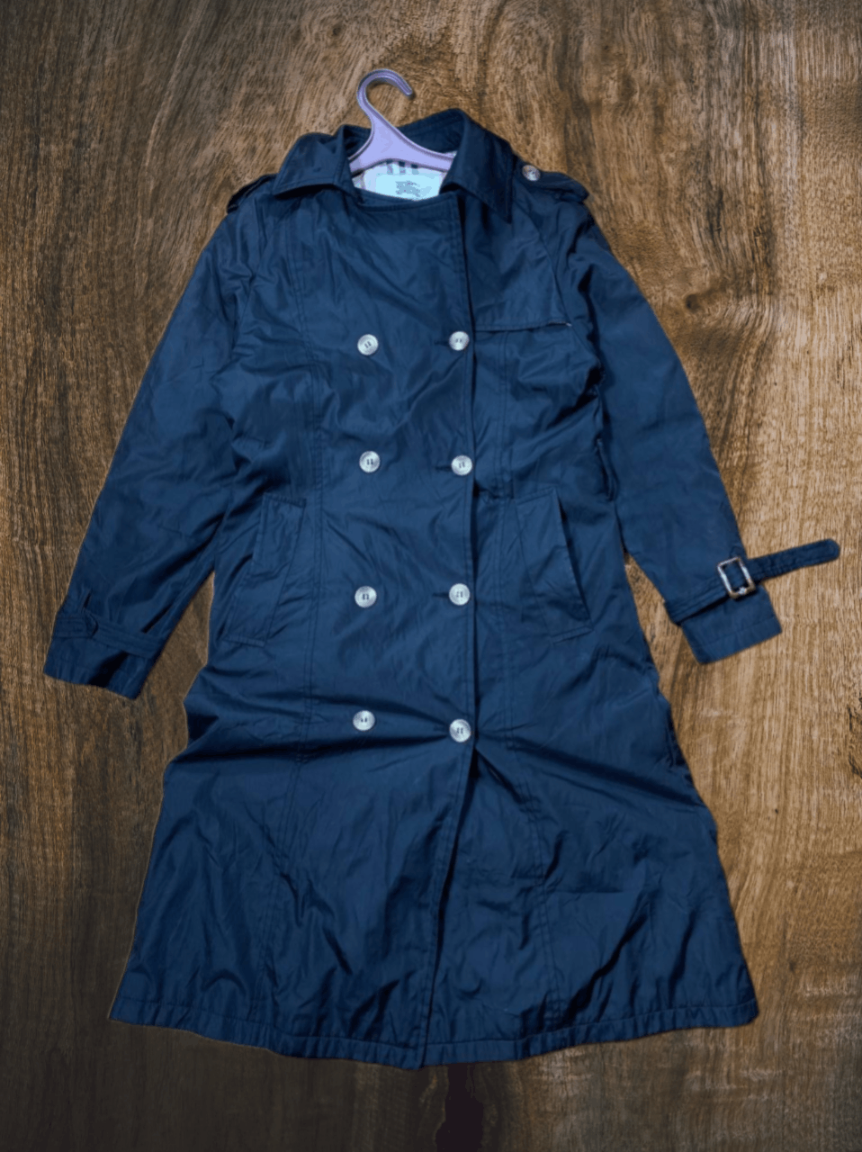 Burberry Burberry Blue Long Nova Check Trench Coat Jacket Size US M / EU 48-50 / 2 - 1 Thumbnail