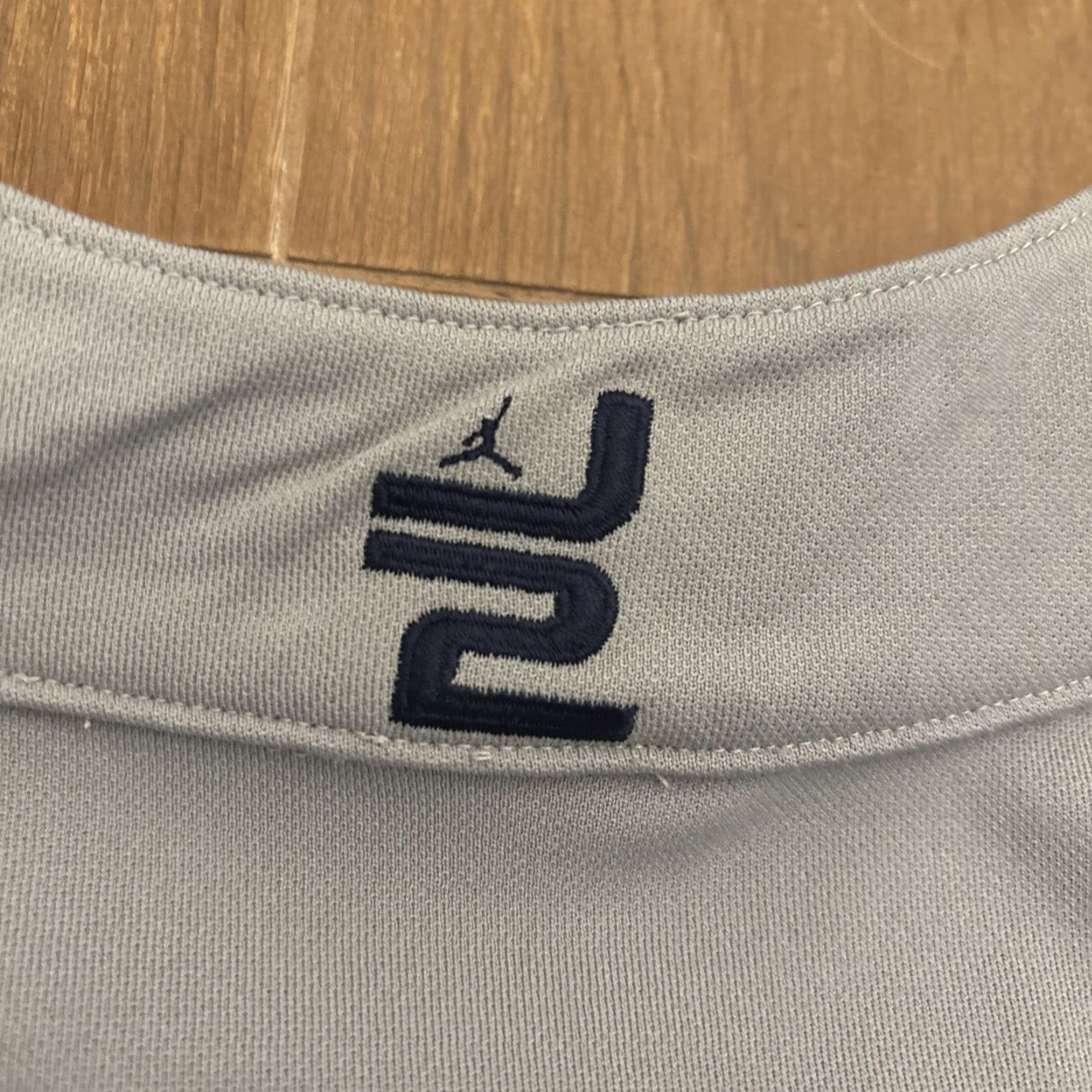 Jordan Brand VINTAGE Jumpman AIR JORDAN 17 Jersey Shirt Men L Gray Blue Button Up Basketball Jersey 90s Mens Size US L / EU 52-54 / 3 - 8 Thumbnail