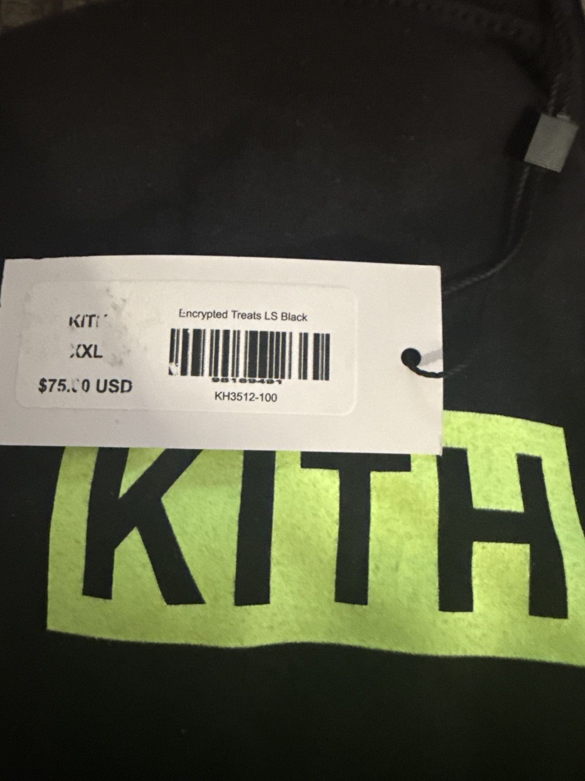 Kith Kith Treats L/S Encrypted Black Size XXL FW18 Size US XXL / EU 58 / 5 - 4 Thumbnail