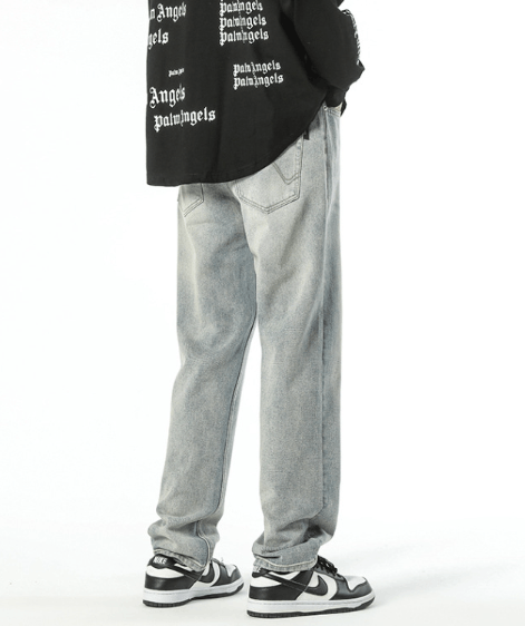 Japanese Brand × Jean Men's washed casual straight flared jeans Size US 32 / EU 48 - 4 Thumbnail