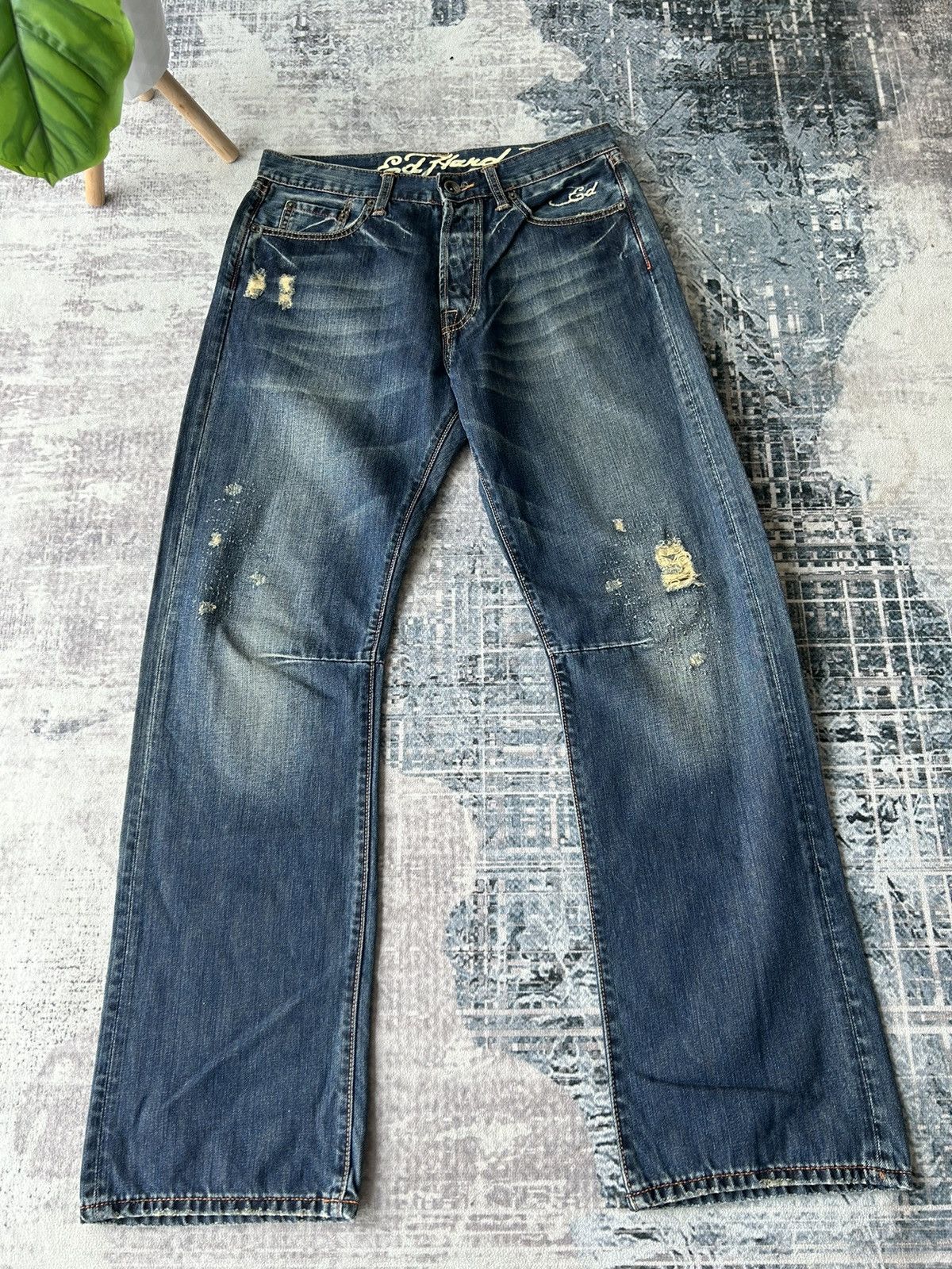 Ed Hardy KILLS LOVE Skull Logo Ed Hardy Jeans Size US 32 / EU 48 - 6 Thumbnail