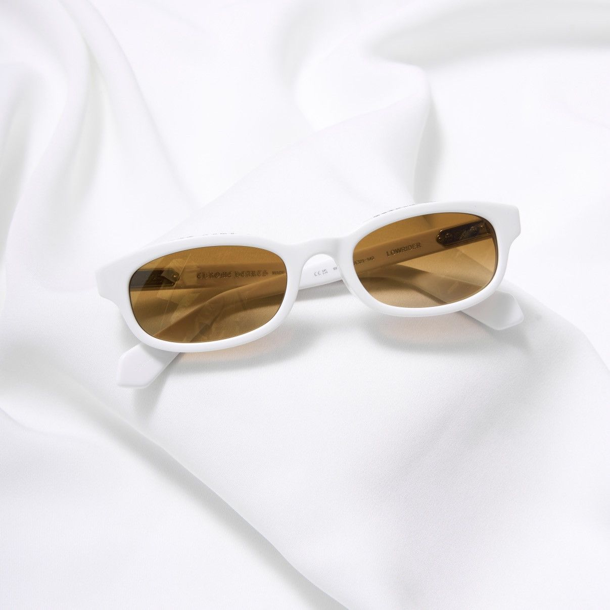 Chrome Hearts CHROME HEARTS LOWRIDER 52 WHITE SUNGLASSES Size ONE SIZE - 6 Thumbnail