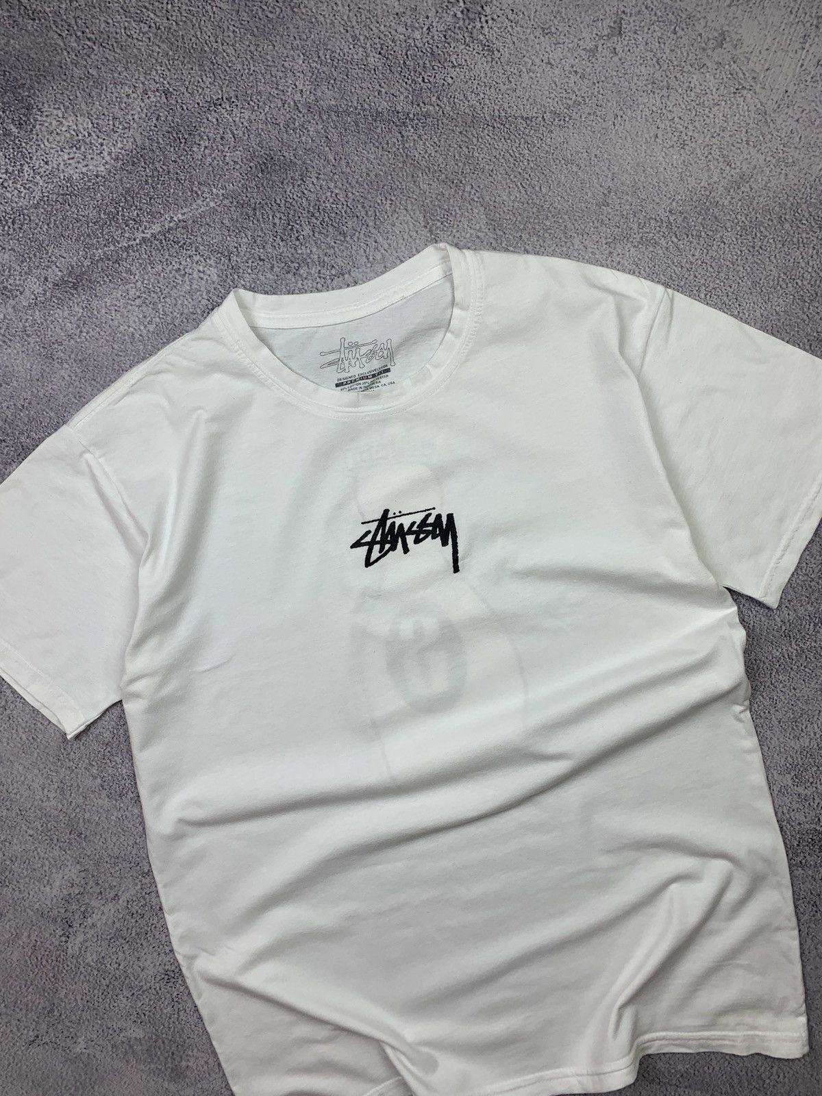 Other Stussy XL White Graphic tshirt Bowling Crown Logo Streetwear Size US XL / EU 56 / 4 - 3 Thumbnail