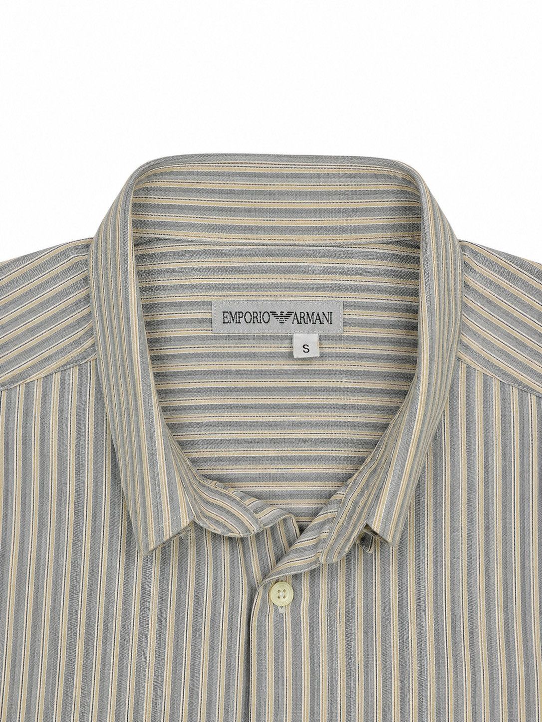 Emporio Armani Emporio Armani Double Pocket Vintage Striped Shirt Size US L / EU 52-54 / 3 - 6 Thumbnail