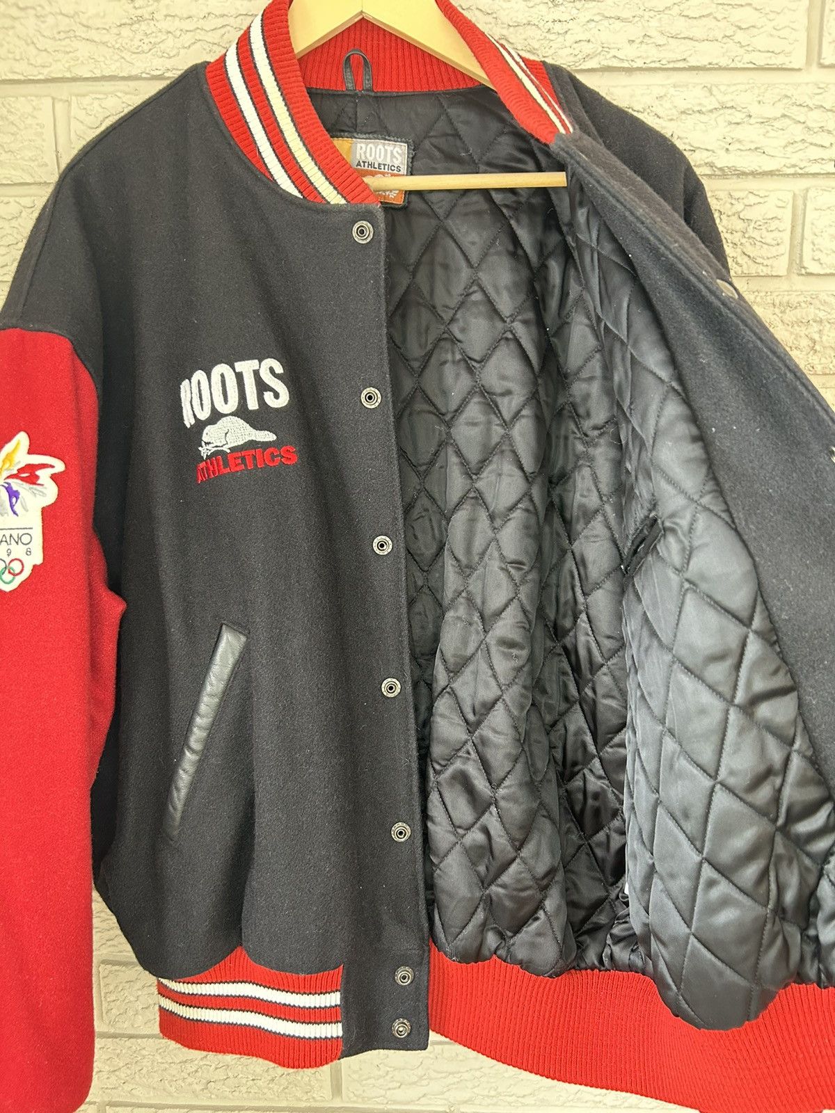 Roots Vintage Roots Team Canada 1998 Nagano Olympic Varsity Jacket Size US XL / EU 56 / 4 - 13 Thumbnail