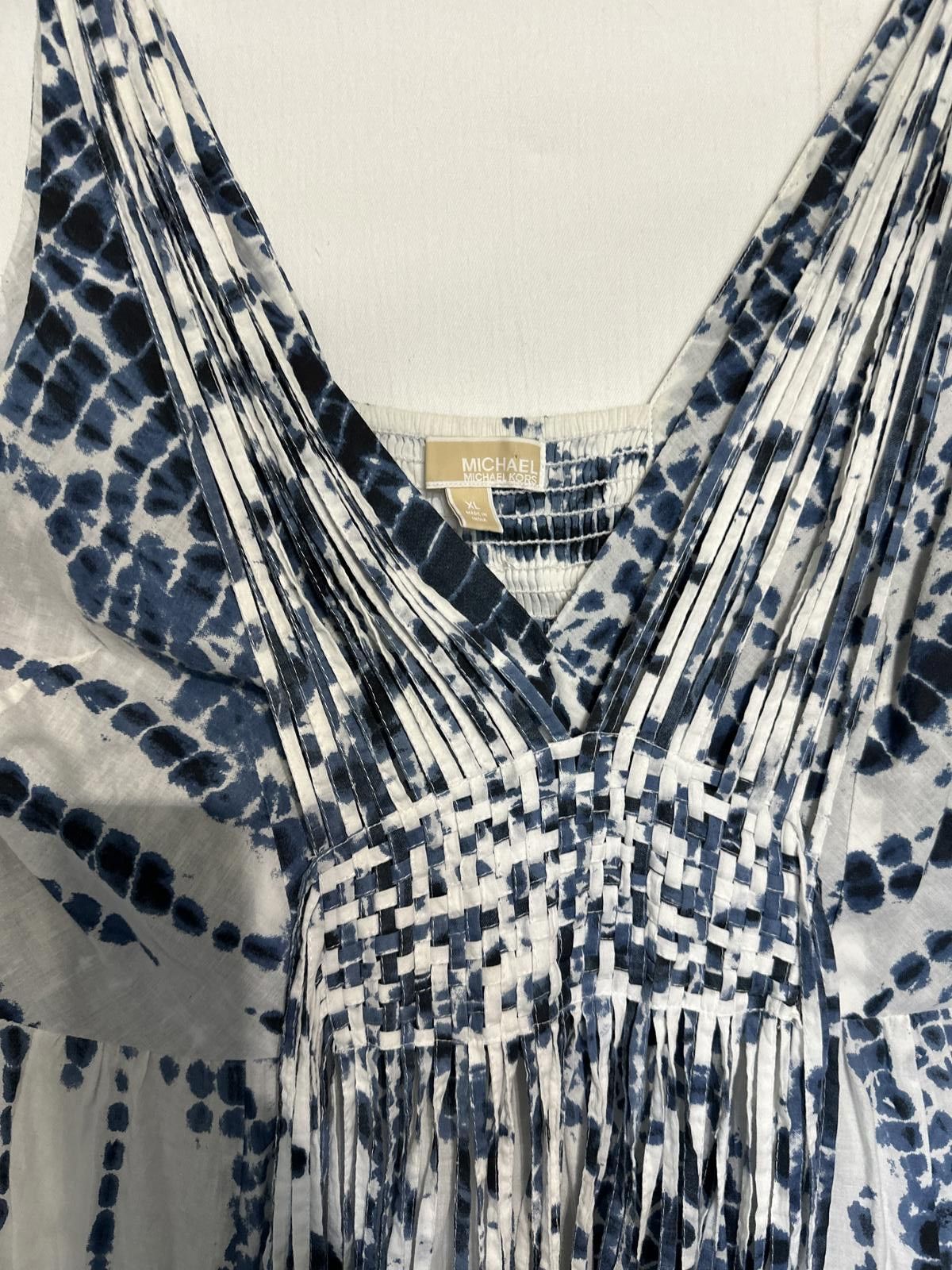 Michael Kors Flowy Tie-Dye Maxi Dress - Elegant Summer Style Size XL / US 12-14 / IT 48-50 - 2 Thumbnail