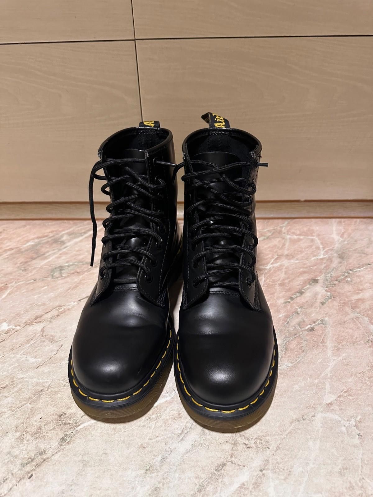 Dr. Martens Dr. Martens 1460 Black Smooth Leather Boots US Women 8 EU 40 Size US 8 / IT 38 - 3 Thumbnail