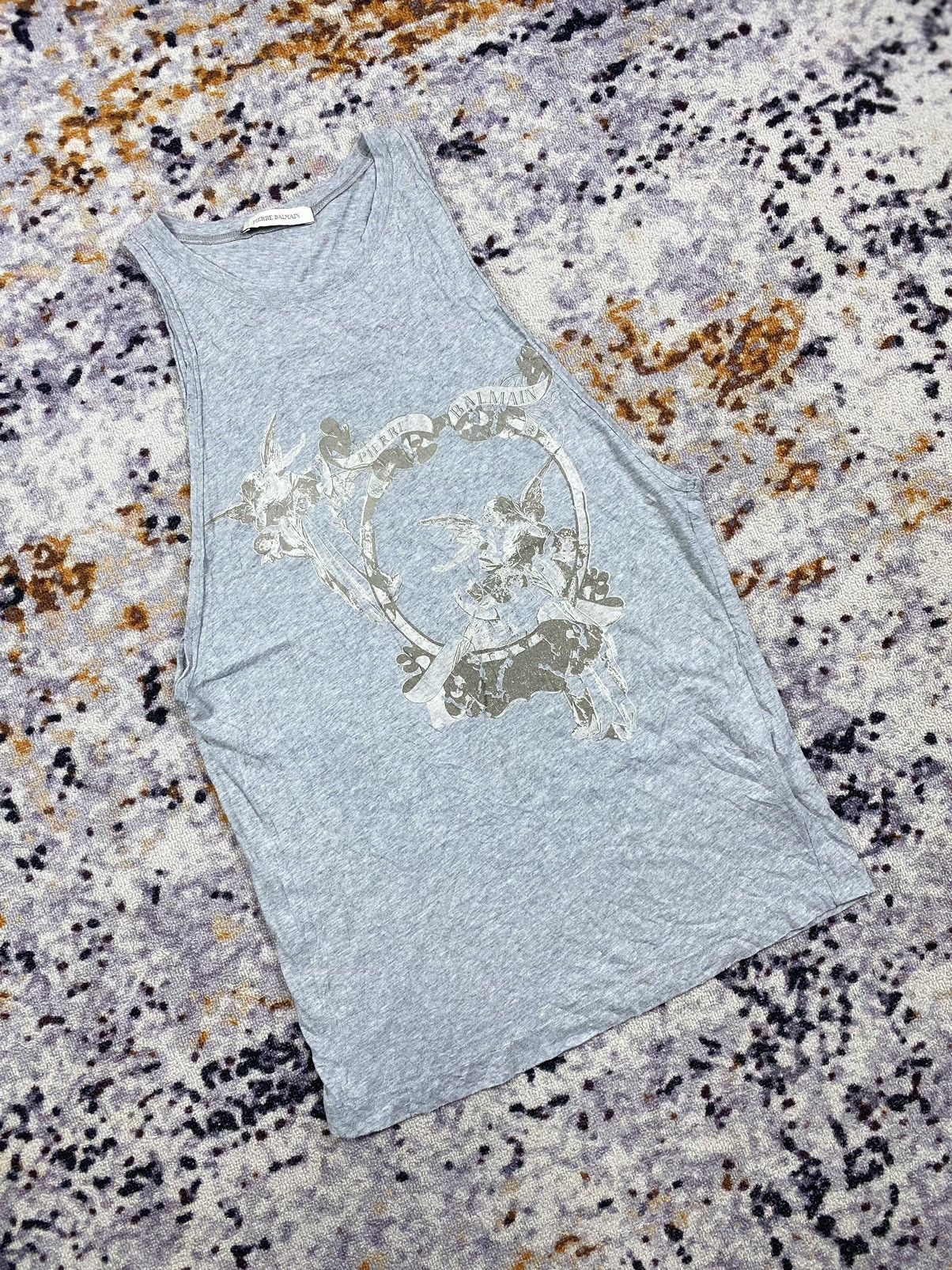 Vintage Pierre Balmain tank tops distressed