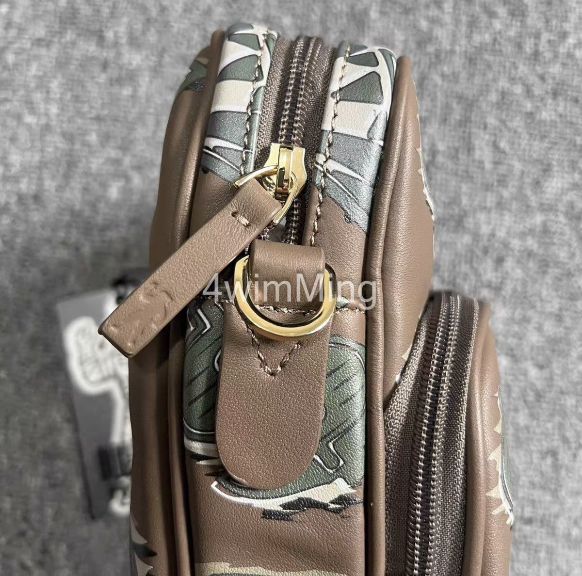 BBC All‑Over Print Leather Crossbody Bag