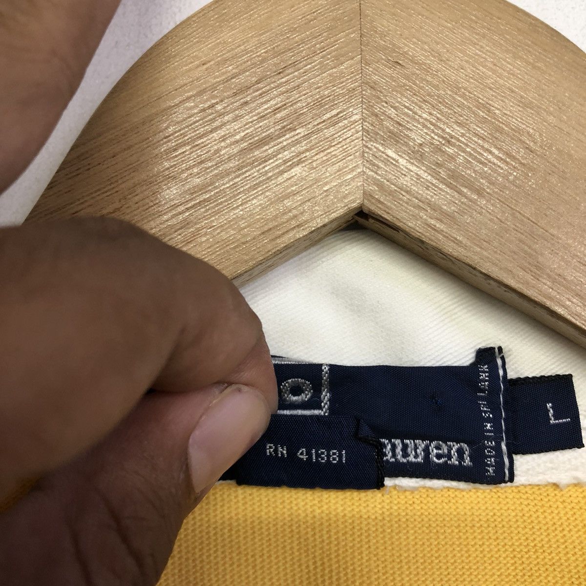 Polo Ralph Lauren Vintage POLO RALPH LAUREN RUGBY Disstress Long Sleeve Shirt Size US L / EU 52-54 / 3 - 15 Thumbnail
