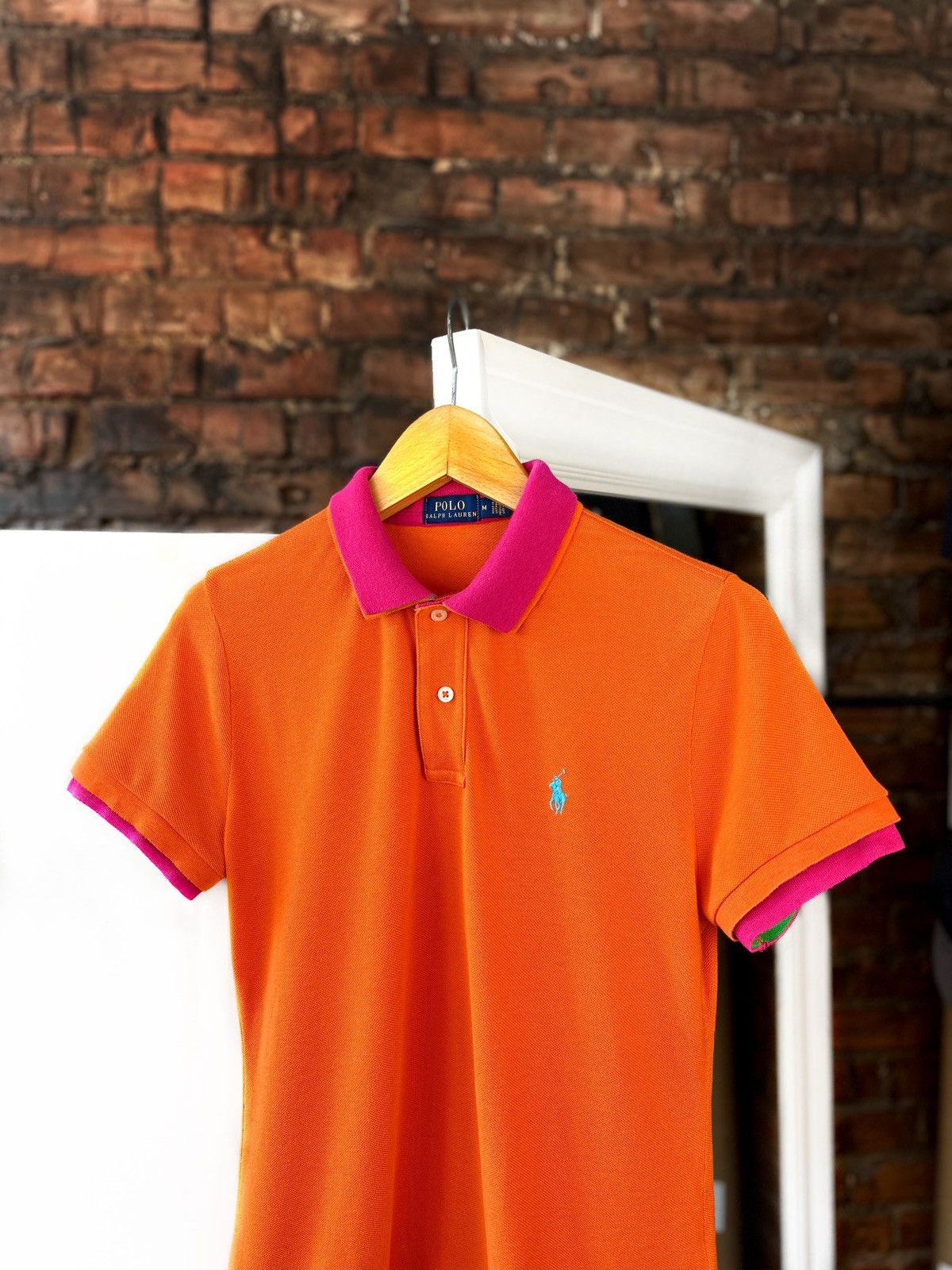 Polo Ralph Lauren Women’s Polo Ralph Lauren Double-collar polo shirt orange Size M / US 6-8 / IT 42-44 - 2 Thumbnail