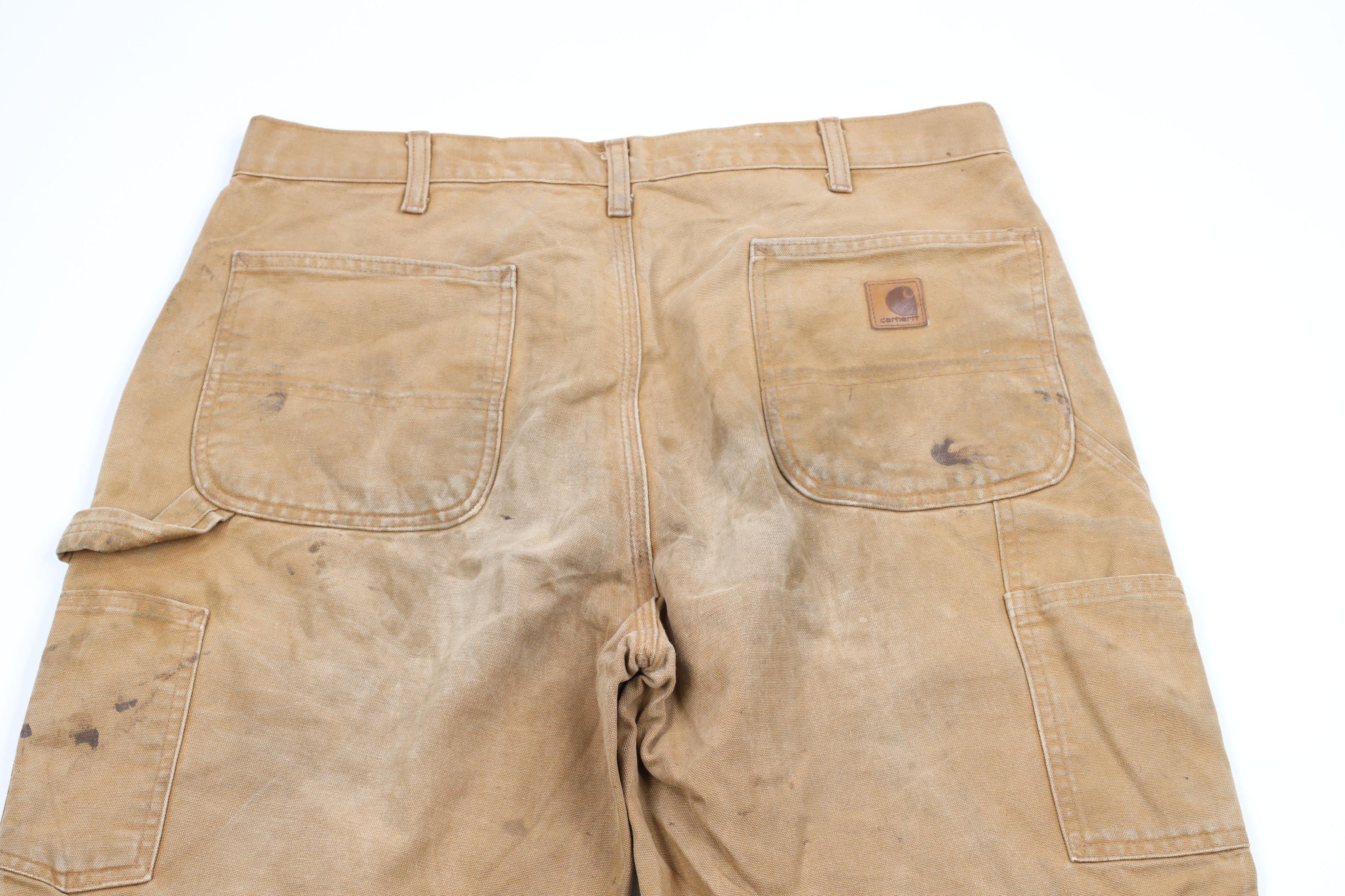 Carhartt Carhartt Thrashed Spell Out Wide Leg Canvas Pants Duck Brown Size US 36 / EU 52 - 9 Thumbnail