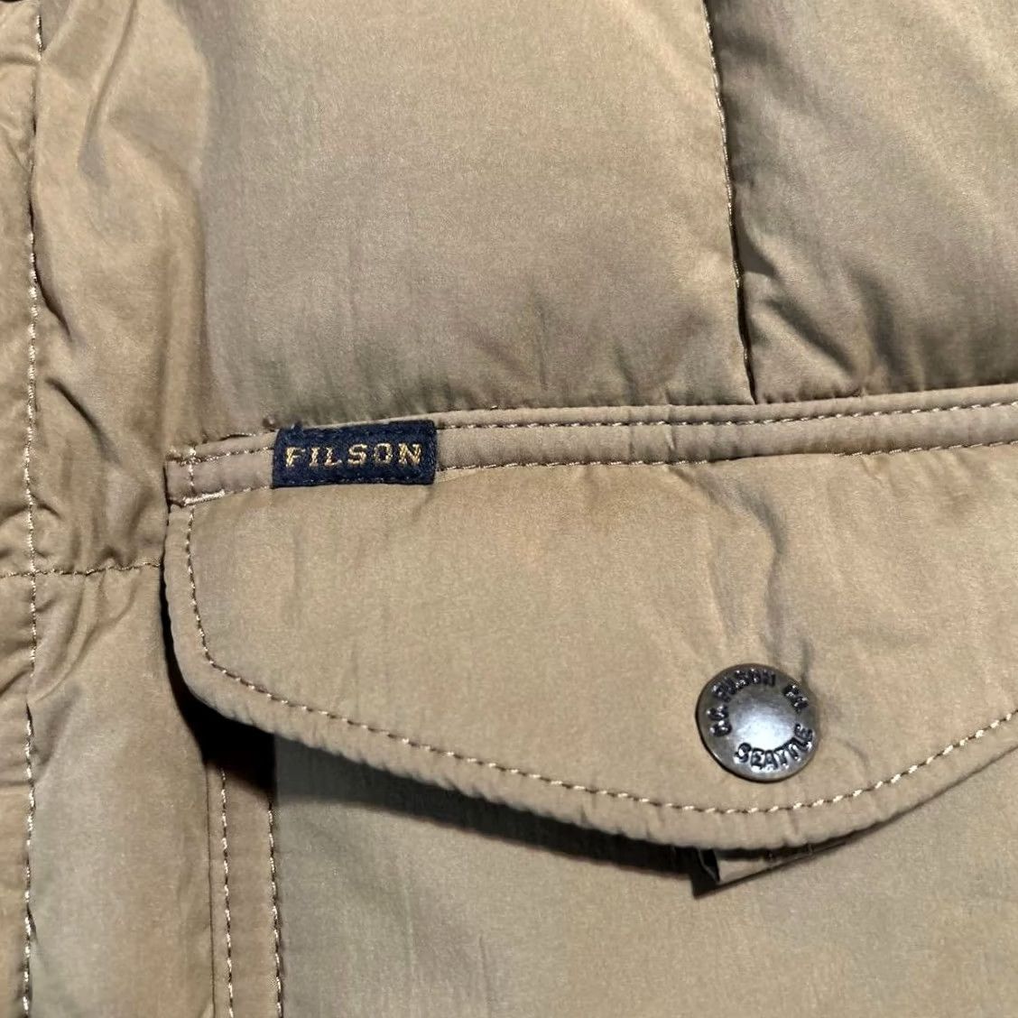 Filson FILSON LIGHTWEIGHT DOWN JAC-SHIRT Down Jacket S Nylon Beige 2020257 Mens Womens Adults 00 Size US S / EU 44-46 / 1 - 2 Thumbnail