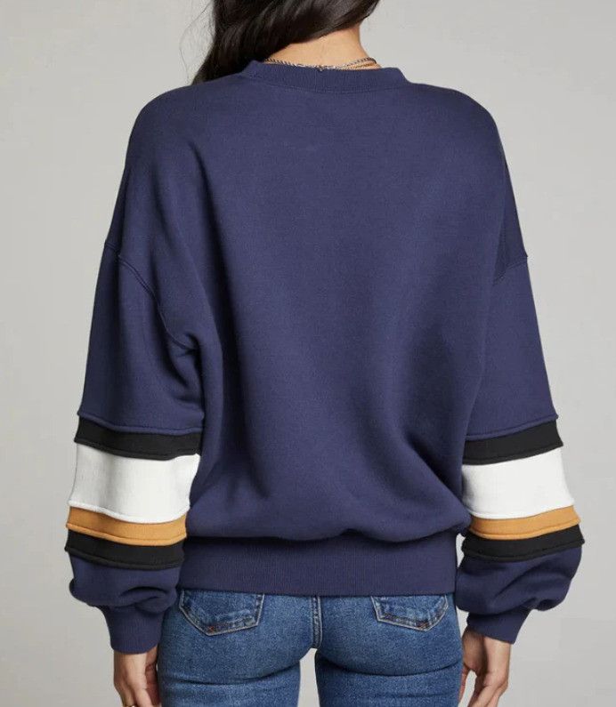 Chaser Brand Chaser Sports Sweatshirt Navy ( M ) Size M / US 6-8 / IT 42-44 - 3 Thumbnail
