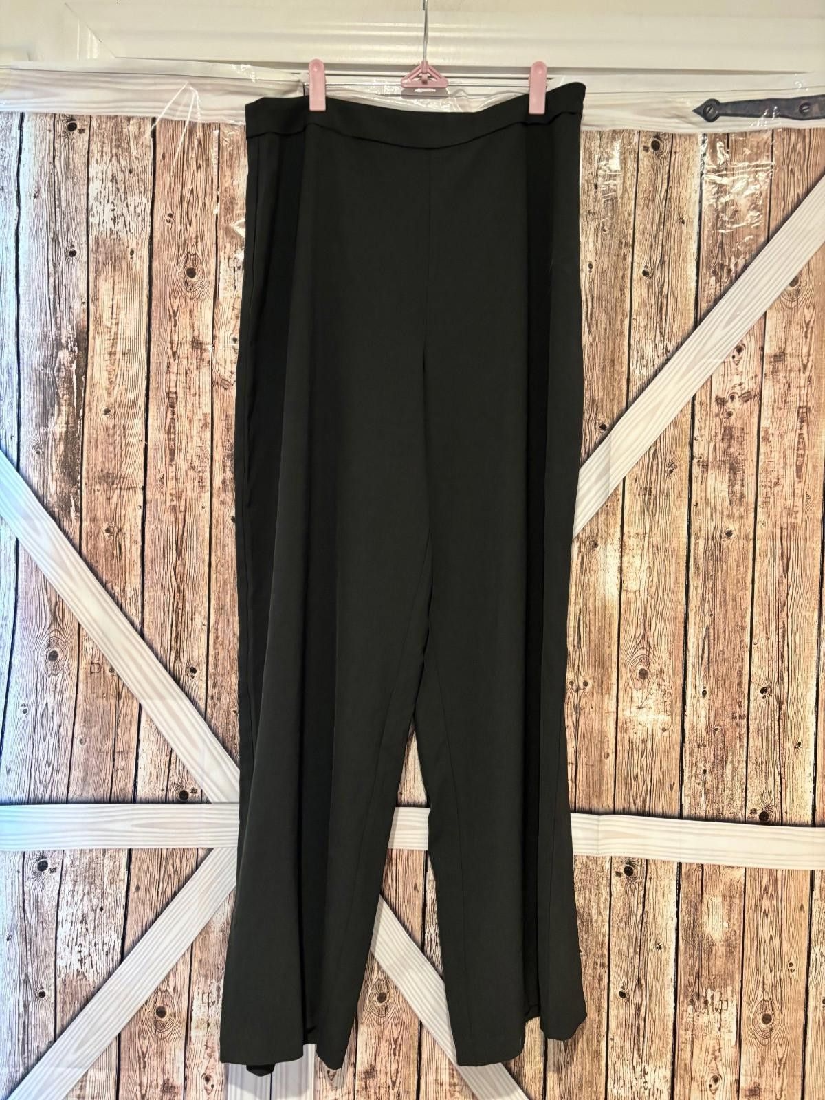 Halston III Womens dark olive green/grey Halston dress pants sz L #310 Size 36" / US 14 / IT 50 - 1 Thumbnail