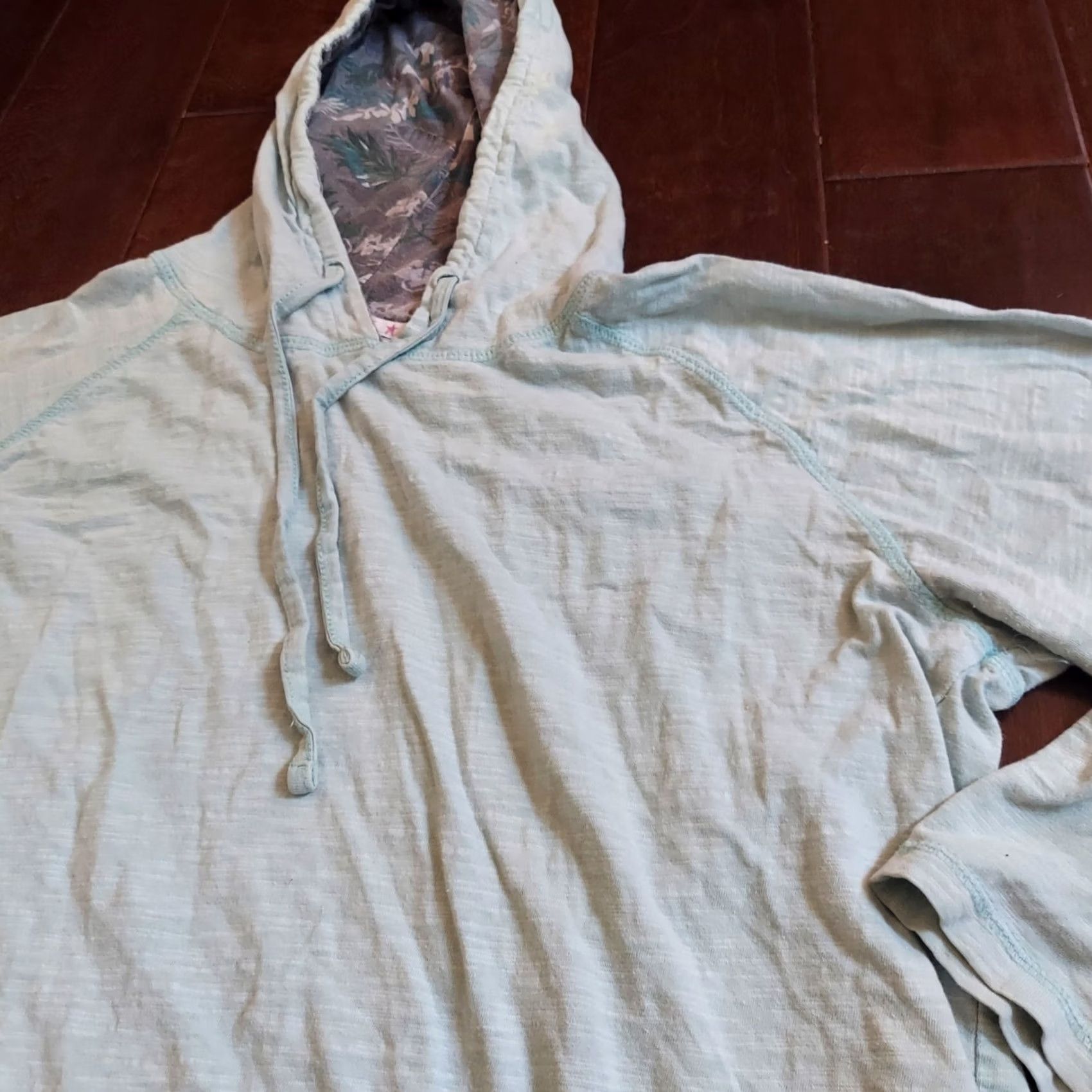Vintage Free Planet Hoodie Pullover Men L Light Blue 90s With Pockets Drawstring Cotton Blue Brand Free Planet Mens Hoodie Size US L / EU 52-54 / 3 - 7 Thumbnail