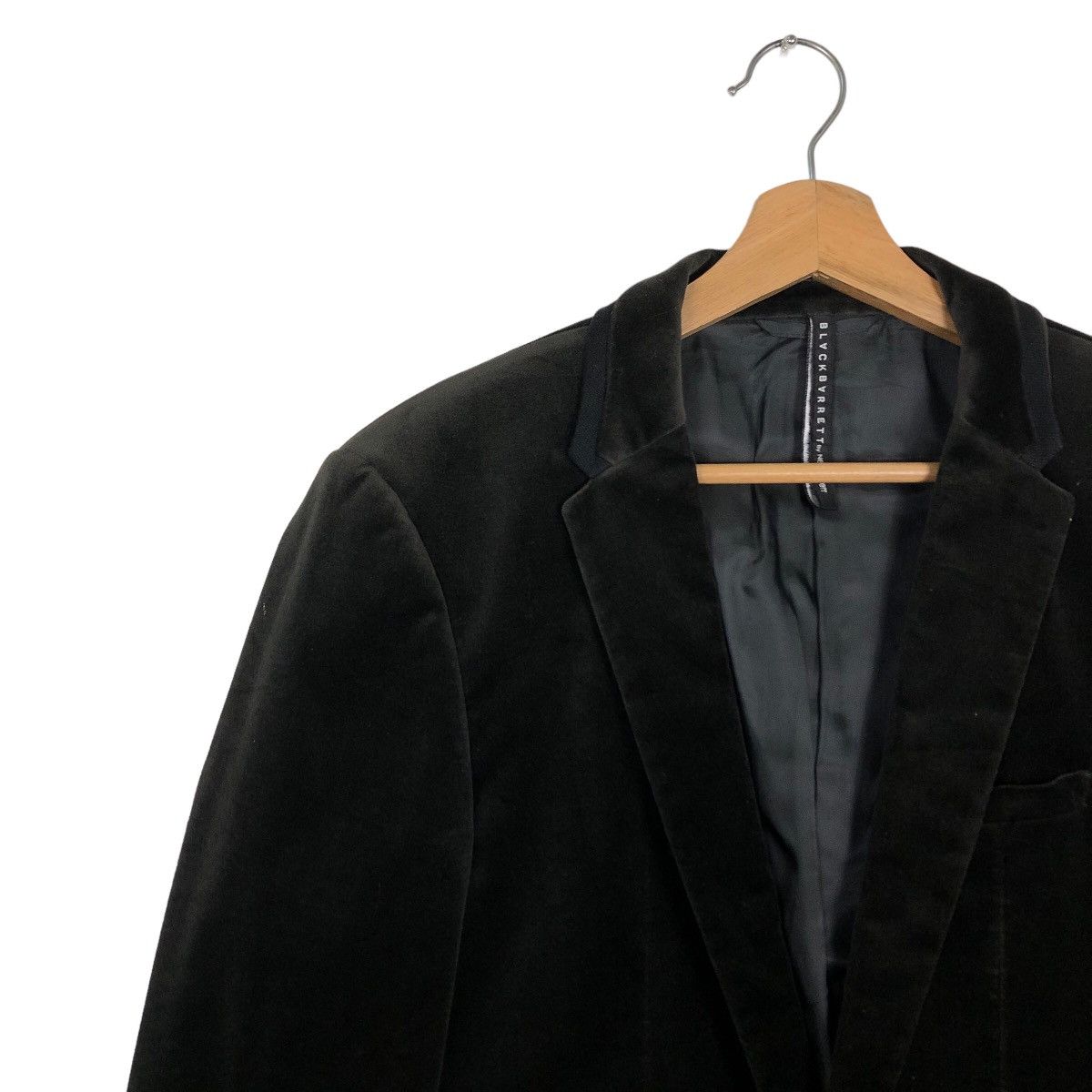 Black Barrett 90’s Black Barrett Neil Barrett Velvet Jacket Double Breast Size US M / EU 48-50 / 2 - 7 Thumbnail