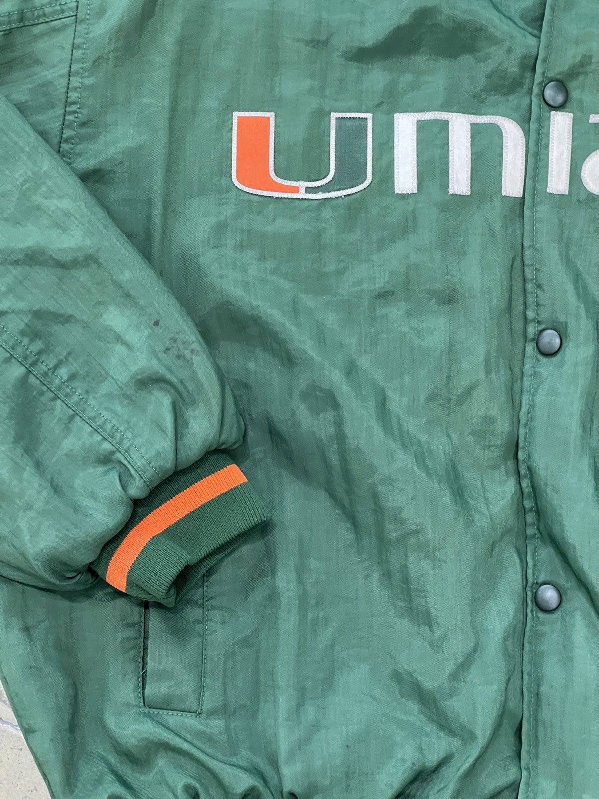 NCAA Vintage Y2K 2000s Nike Miami University Bomber Jacket Large Size US L / EU 52-54 / 3 - 5 Thumbnail