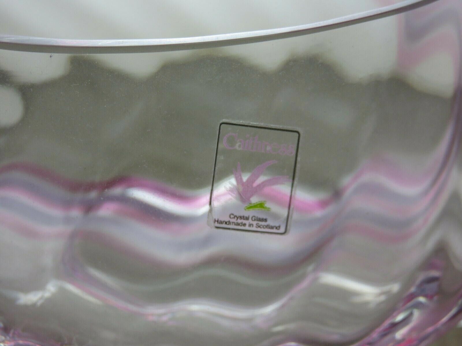 Other Caithness Crystal Pink And Clear Fruit and Salad Bowl 4 1/4" Size ONE SIZE - 5 Thumbnail