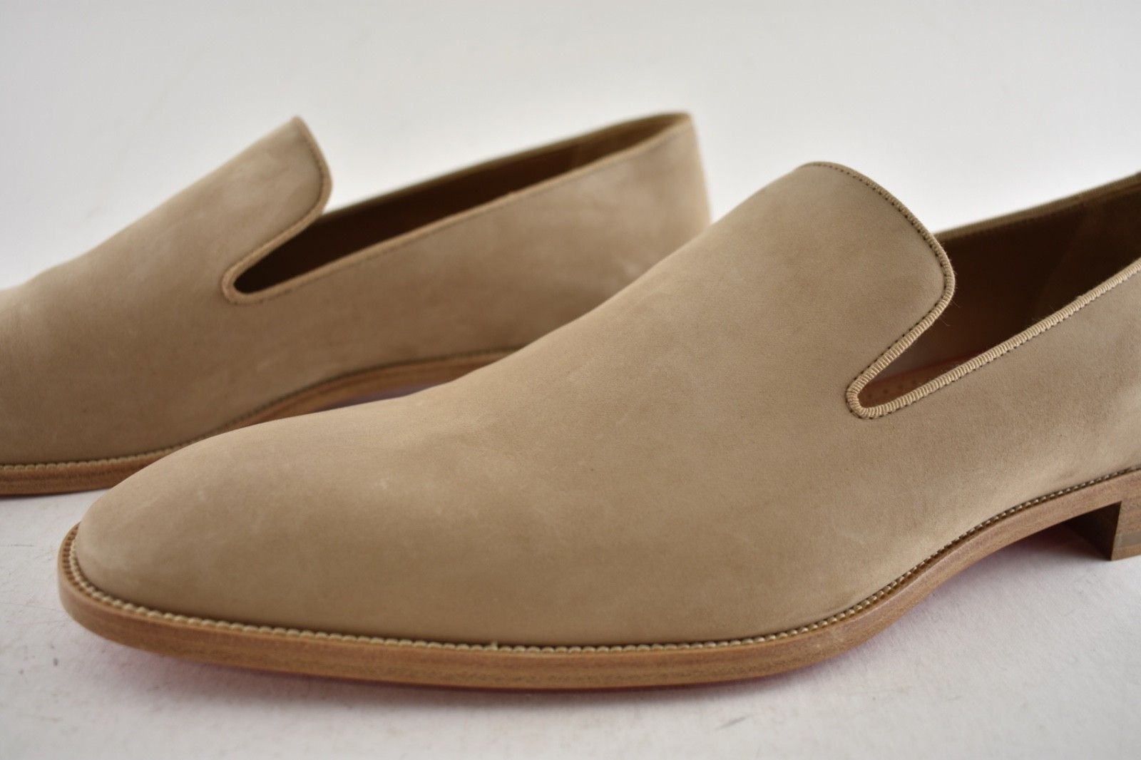Christian Louboutin Mens Danny Flex Flat Lionne Beige Calf Dress Loafer 42 9 Size US 9 / EU 42 - 14 Thumbnail