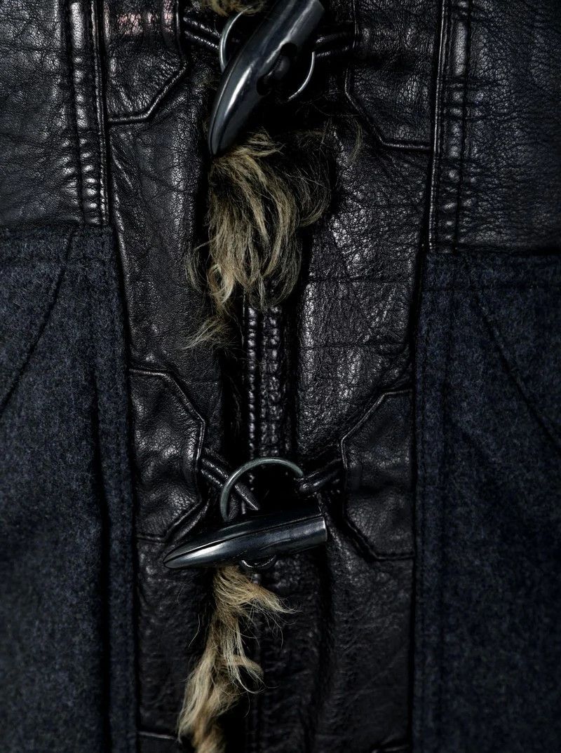 Emporio Armani Emporio Armani Buffalo Leather Fur Hooded Jacket $2410 Size US M / EU 48-50 / 2 - 8 Thumbnail