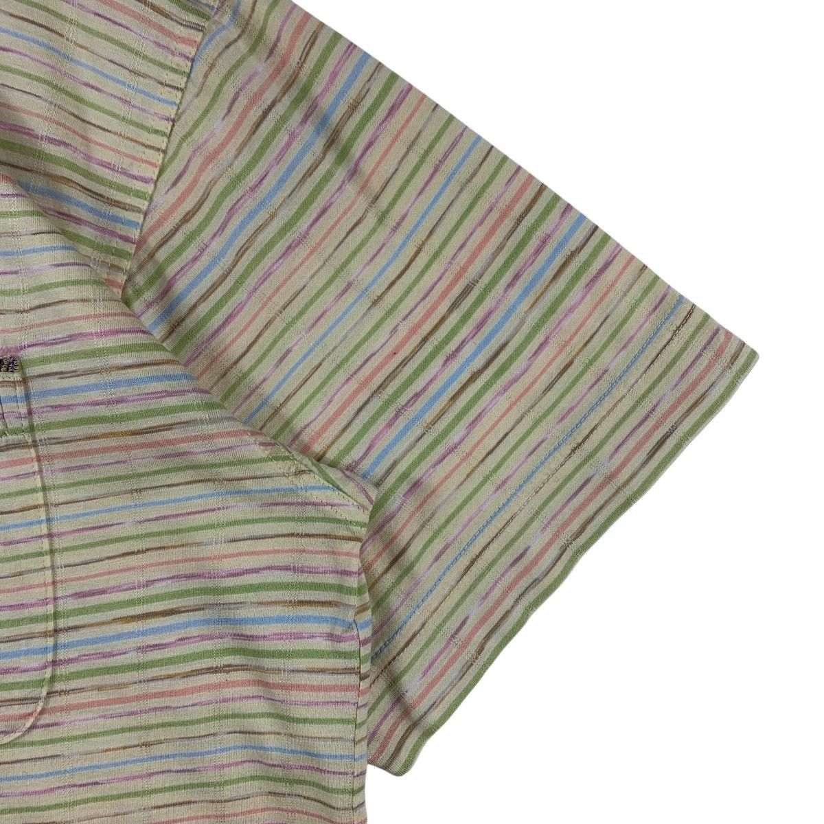 Missoni × Vintage Vintage MISSONI small logo embroidery stripe tee Size US M / EU 48-50 / 2 - 7 Thumbnail